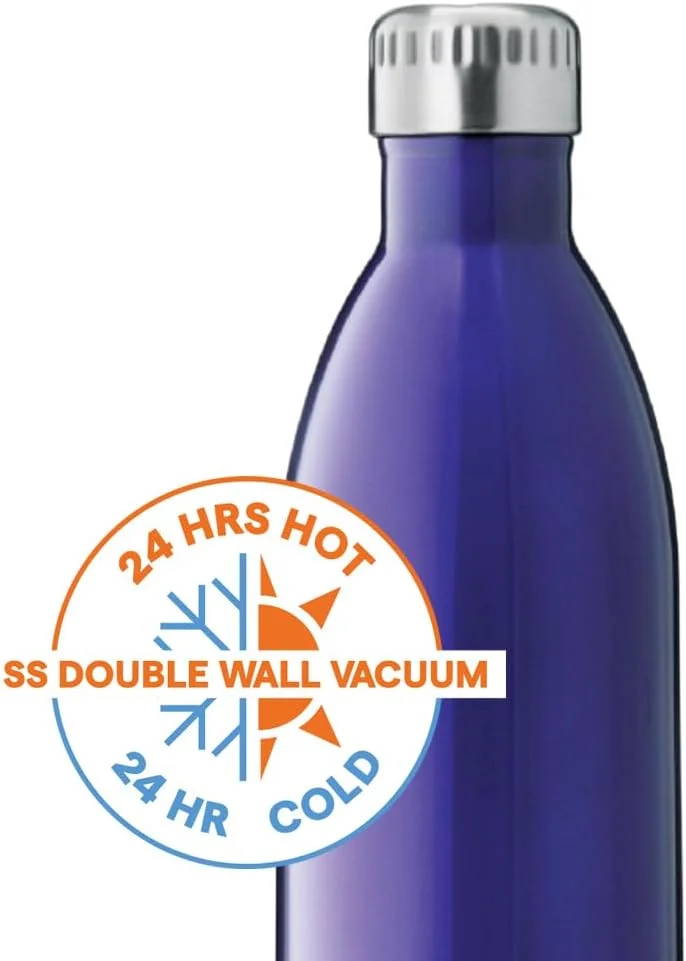 قمقمه آب فلاسک عایق خلاء استیل ضد زنگ بوروسیل مدل Hydra Bolt Trans، آبی، 1 لیتر قمقمه آب فلاسک عایق خلاء استیل ضد زنگ بوروسیل مدل Hydra Bolt Trans، آبی، 1 لیتر