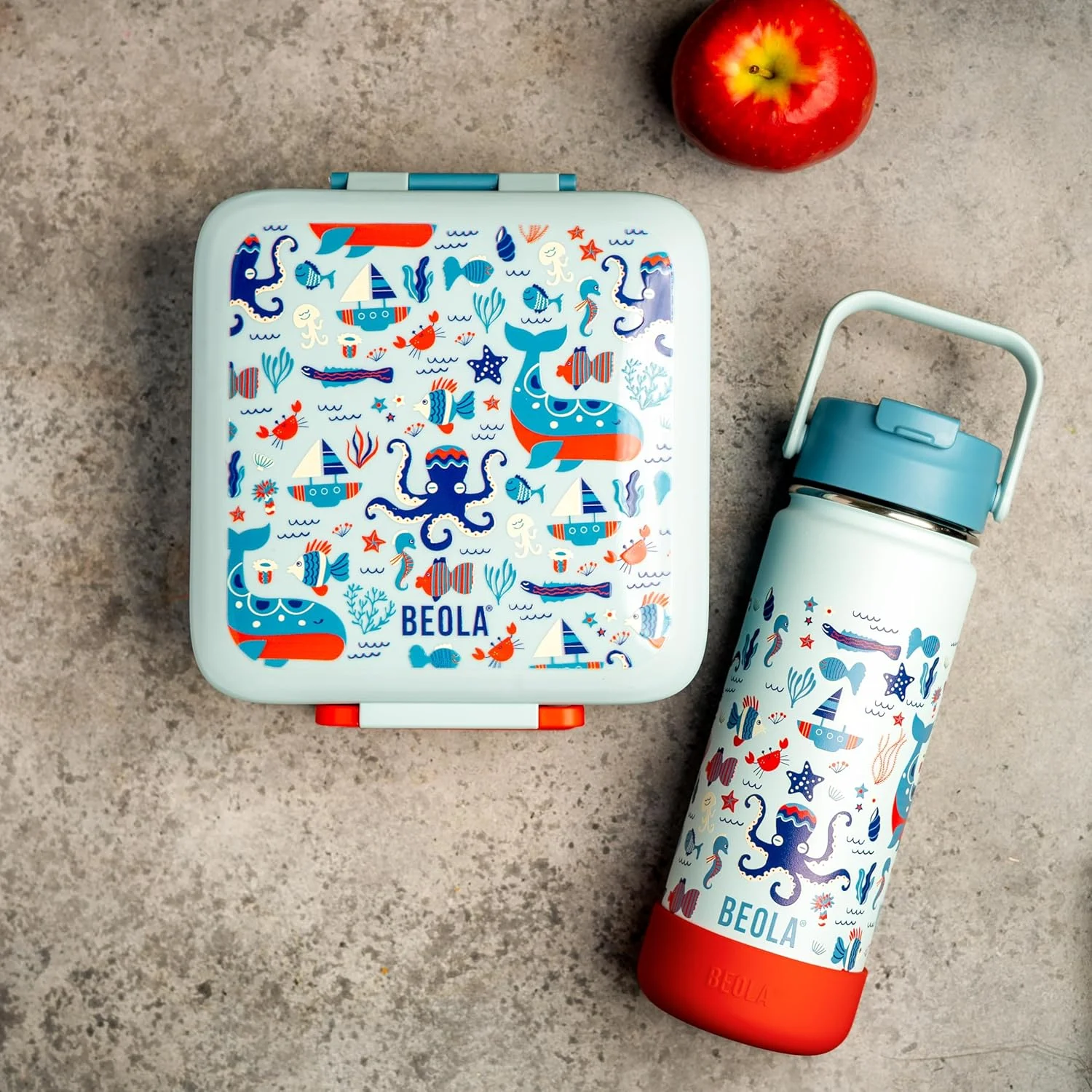 بطری آب کودکانه بیولا 550 میلی لیتر، استیل ضد زنگ 18/8، دوجداره عایق، فلاسک با درب نی دار و دهانه گشاد، مناسب مایعات سرد و گرم، بطری ورزشی مدرسه (560 گرم، Sea Vibes) بطری آب کودکانه بیولا 550 میلی لیتر، استیل ضد زنگ 18/8، دوجداره عایق، فلاسک با درب نی دار و دهانه گشاد، مناسب مایعات سرد و گرم، بطری ورزشی مدرسه (560 گرم، Sea Vibes)