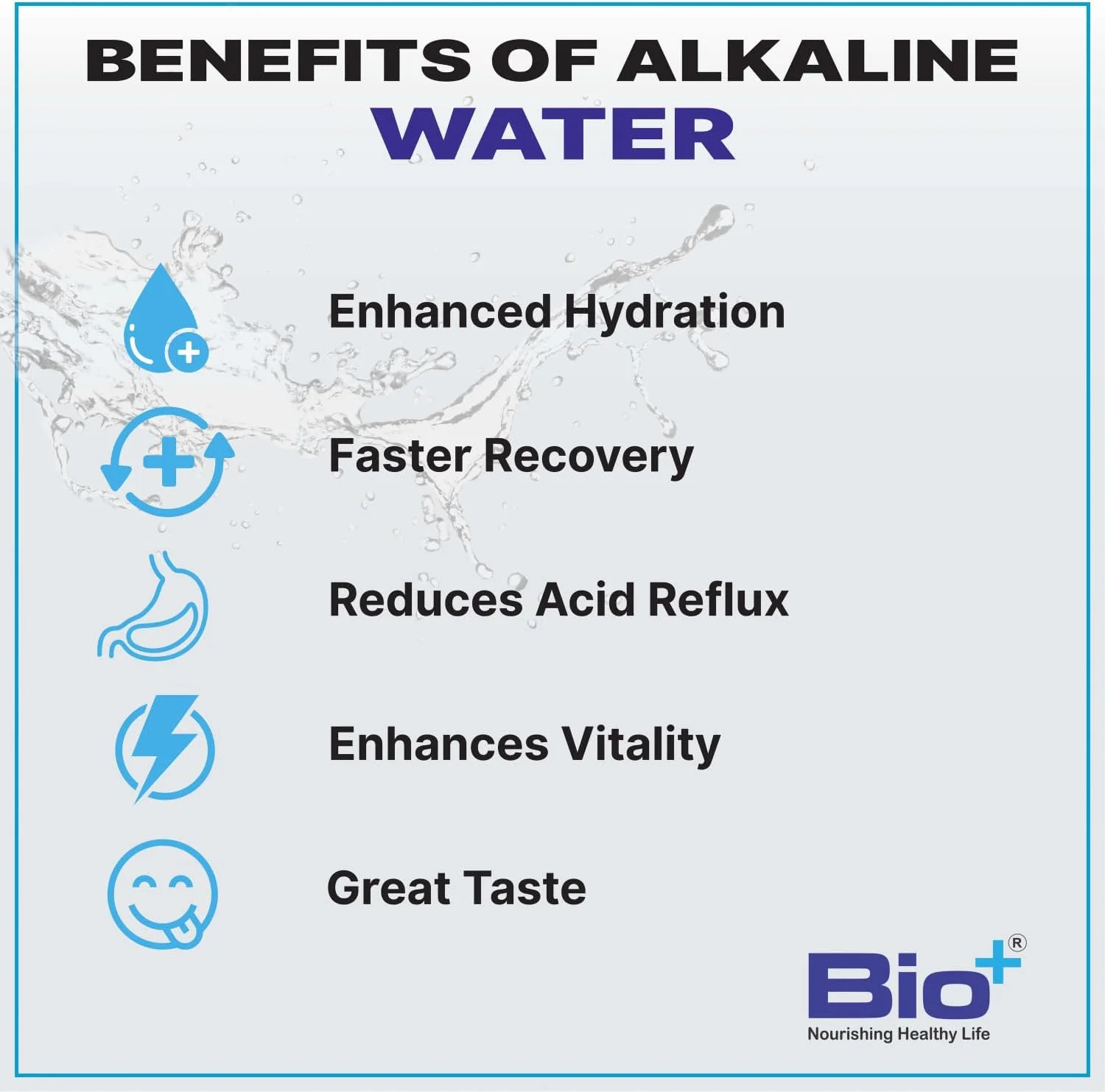 آب قلیایی Bioplus - بطری قلیایی استیل با تکنولوژی فیلتراسیون آب معدنی با PH بالای 8.5، بطری آب عایق بندی شده با درب دسته دار آب قلیایی Bioplus - بطری قلیایی استیل با تکنولوژی فیلتراسیون آب معدنی با PH بالای 8.5، بطری آب عایق بندی شده با درب دسته دار