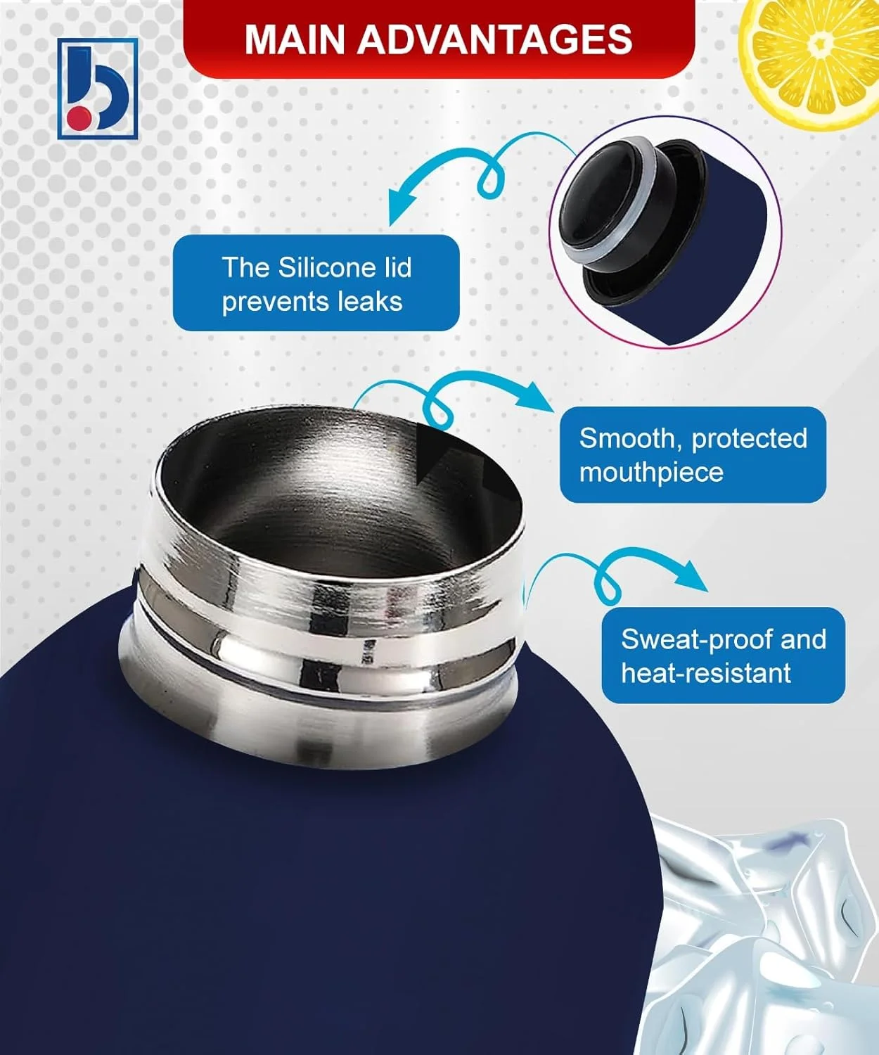 بطری آب دوجداره استیل BuyOn، فلاسک نوشیدنی عایق خلاء، قمقمه آب گرم و سرد برای کودکان، مدرسه، باشگاه، دفتر، مسافرت، فلاسک هیدرو (آبی سلطنتی، 750 میلی لیتر) بطری آب دوجداره استیل BuyOn، فلاسک نوشیدنی عایق خلاء، قمقمه آب گرم و سرد برای کودکان، مدرسه، باشگاه، دفتر، مسافرت، فلاسک هیدرو (آبی سلطنتی، 750 میلی لیتر)