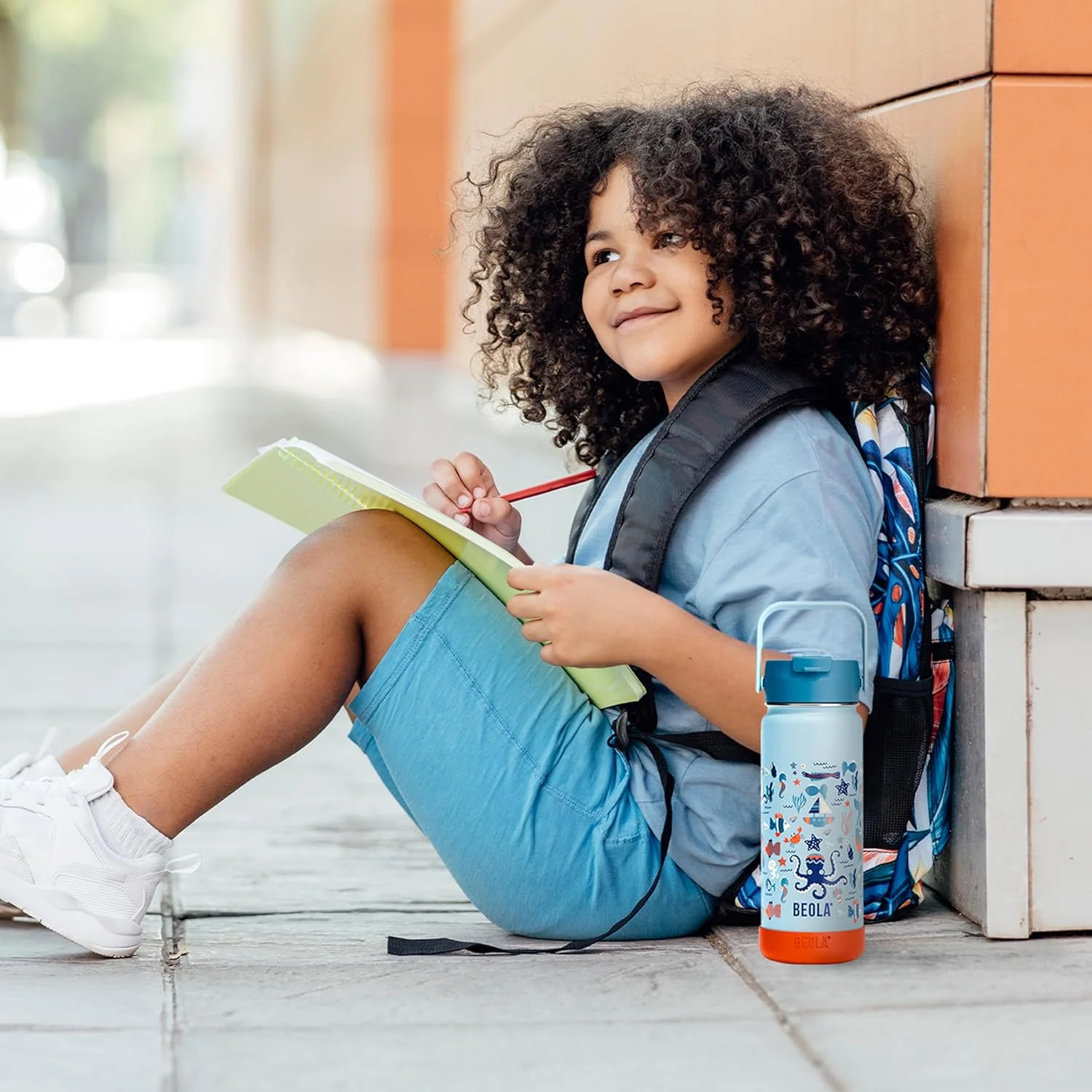بطری آب کودکانه بیولا 550 میلی لیتر، استیل ضد زنگ 18/8، دوجداره عایق، فلاسک با درب نی دار و دهانه گشاد، مناسب مایعات سرد و گرم، بطری ورزشی مدرسه (560 گرم، Sea Vibes) بطری آب کودکانه بیولا 550 میلی لیتر، استیل ضد زنگ 18/8، دوجداره عایق، فلاسک با درب نی دار و دهانه گشاد، مناسب مایعات سرد و گرم، بطری ورزشی مدرسه (560 گرم، Sea Vibes)