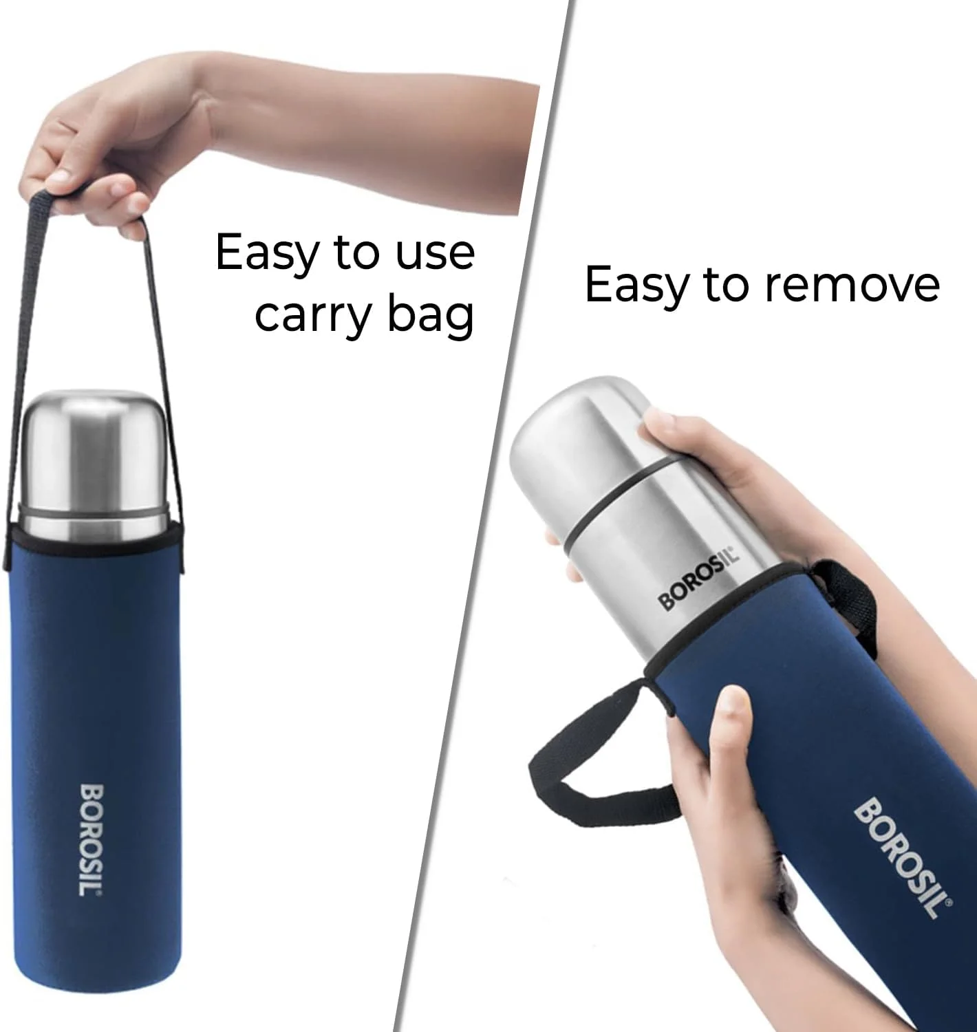 فلاسک استیل ضد زنگ بوروسیل مدل Hydra Thermo با عایق دو جداره و روکش مسی داخلی به همراه روکش آبی | بطری آب | فلاسک | بطری ورزشی | بطری یوگا | مناسب فضای باز | ضد نشت و قابل استفاده مجدد، 1000 میلی لیتر فلاسک استیل ضد زنگ بوروسیل مدل Hydra Thermo با عایق دو جداره و روکش مسی داخلی به همراه روکش آبی | بطری آب | فلاسک | بطری ورزشی | بطری یوگا | مناسب فضای باز | ضد نشت و قابل استفاده مجدد، 1000 میلی لیتر