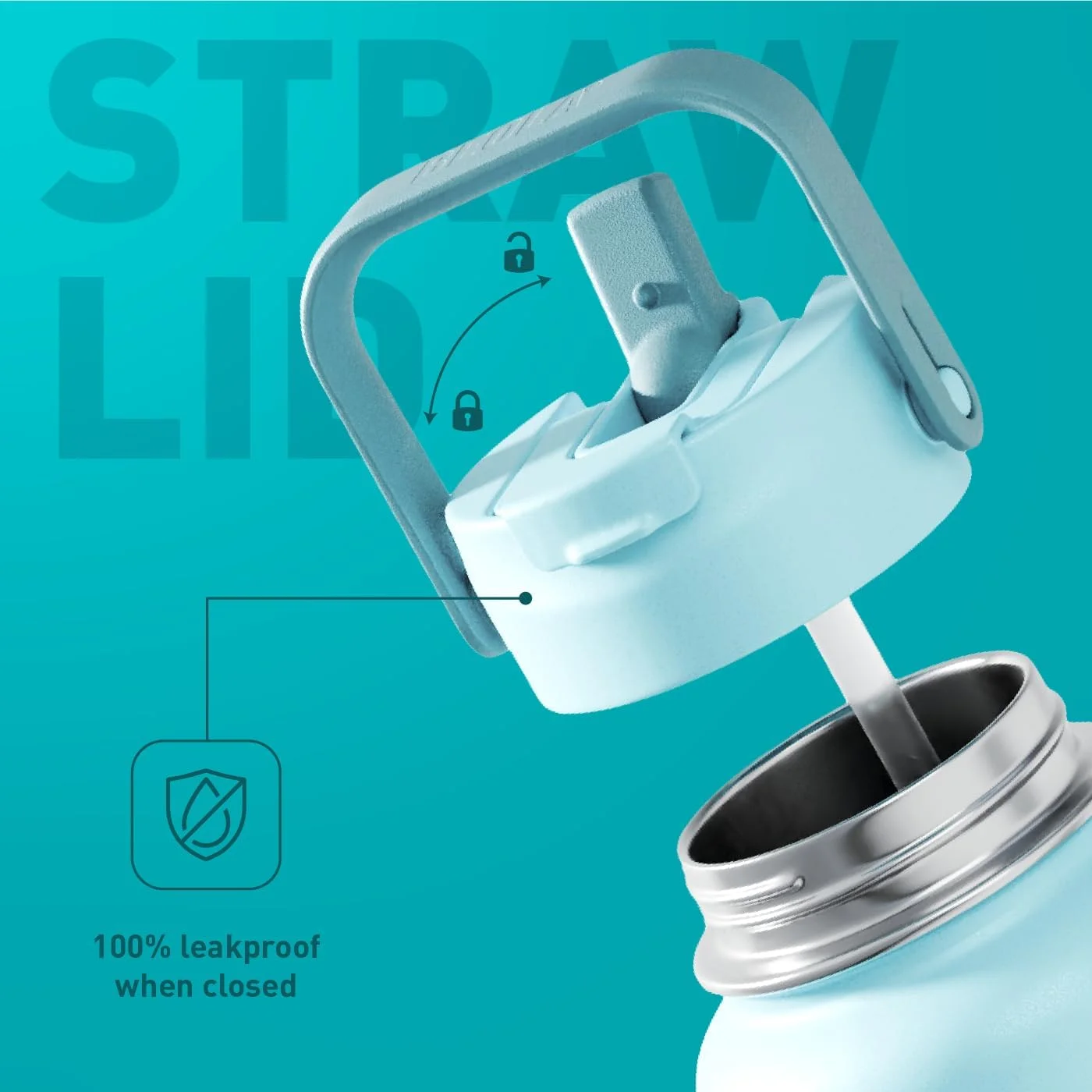 بطری آب 950 میلی لیتری BEOLA، فولاد ضد زنگ 18/8، بطری ترموس عایق بندی شده دو جداره 304 با درب نی دار و دهانه گشاد، دارای 2 درب، بطری ورزشی مایعات سرد و گرم، 32 اونس بطری آب 950 میلی لیتری BEOLA، فولاد ضد زنگ 18/8، بطری ترموس عایق بندی شده دو جداره 304 با درب نی دار و دهانه گشاد، دارای 2 درب، بطری ورزشی مایعات سرد و گرم، 32 اونس