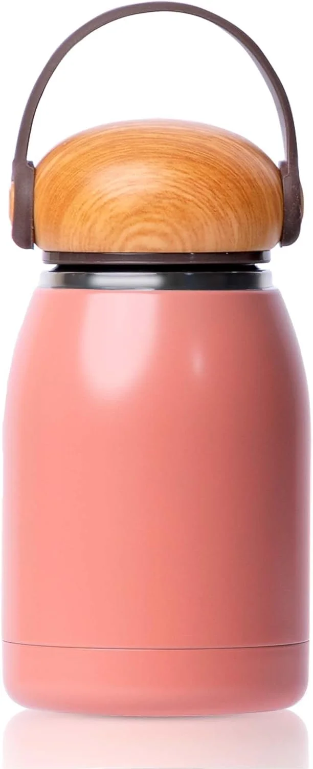 بطری آب کوچک استیل ضد زنگ آزونی، بطری آب عایق 300 میلی لیتری، قمقمه ورزشی ضد نشت، فنجان فلاسک آب گرم و سرد، مناسب برای چای و قهوه بطری آب کوچک استیل ضد زنگ آزونی، بطری آب عایق 300 میلی لیتری، قمقمه ورزشی ضد نشت، فنجان فلاسک آب گرم و سرد، مناسب برای چای و قهوه