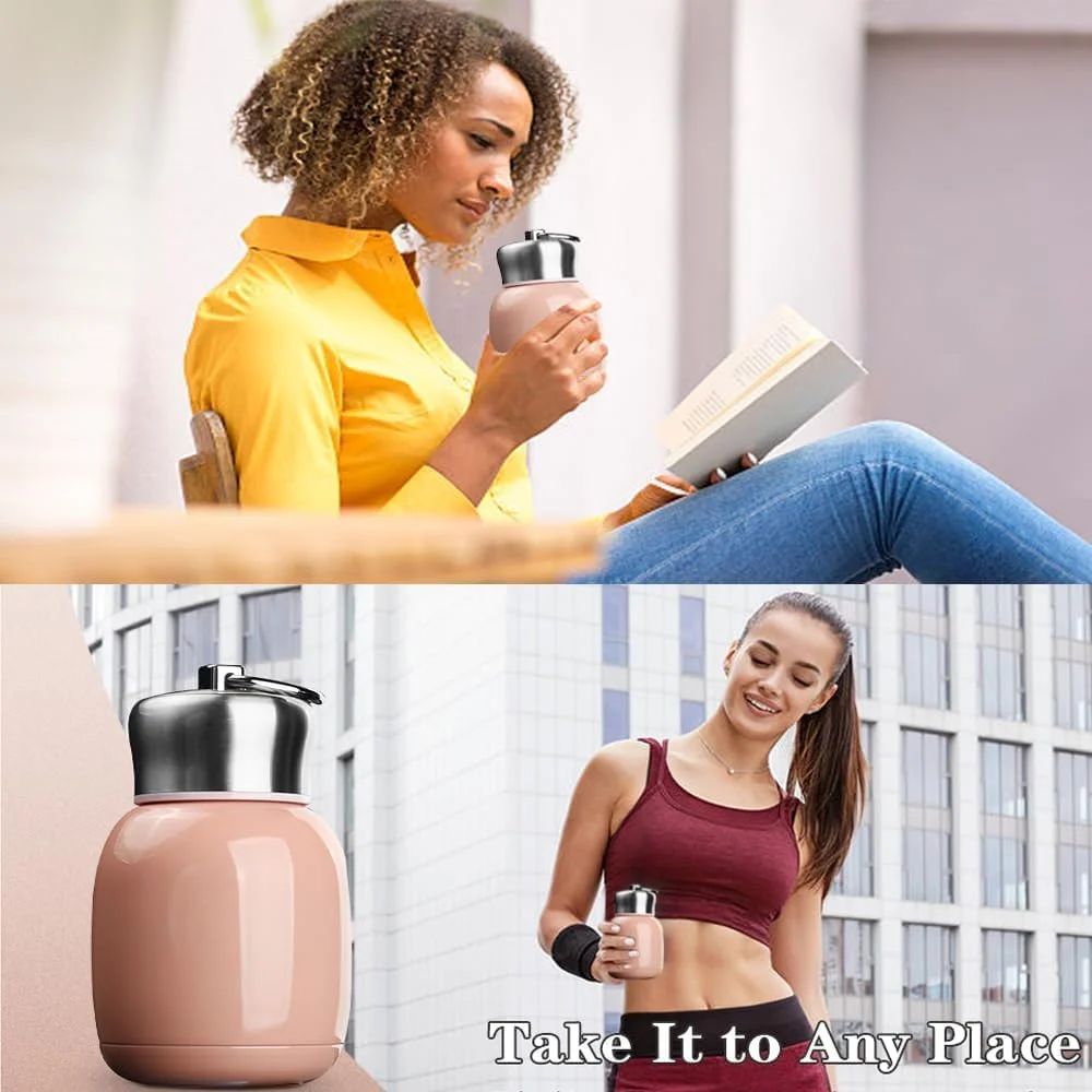 بطری آب عایق کوچک Azonee، بطری آب استیل ضد زنگ 200 میلی لیتر/7 اونس، قمقمه کوچک قابل حمل، فنجان خلاء برای پسران، دختران، مدرسه، دفتر، کمپینگ، ترمو ورزشی کوچک (صورتی هلویی) بطری آب عایق کوچک Azonee، بطری آب استیل ضد زنگ 200 میلی لیتر/7 اونس، قمقمه کوچک قابل حمل، فنجان خلاء برای پسران، دختران، مدرسه، دفتر، کمپینگ، ترمو ورزشی کوچک (صورتی هلویی)