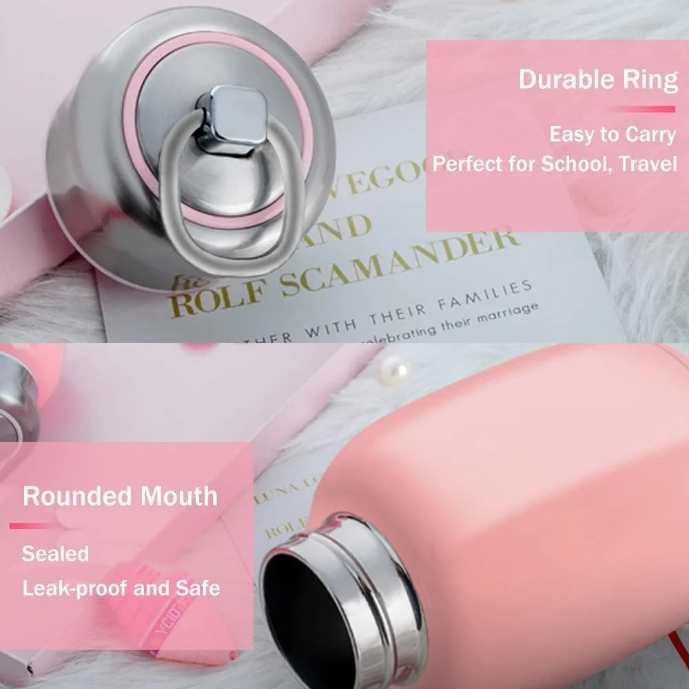 بطری آب عایق کوچک Azonee، بطری آب استیل ضد زنگ 200 میلی لیتر/7 اونس، قمقمه کوچک قابل حمل، فنجان خلاء برای پسران، دختران، مدرسه، دفتر، کمپینگ، ترمو ورزشی کوچک (صورتی هلویی) بطری آب عایق کوچک Azonee، بطری آب استیل ضد زنگ 200 میلی لیتر/7 اونس، قمقمه کوچک قابل حمل، فنجان خلاء برای پسران، دختران، مدرسه، دفتر، کمپینگ، ترمو ورزشی کوچک (صورتی هلویی)