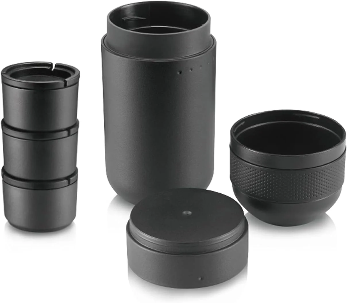 کیت WACACO Minipresso، لوازم جانبی برای Minipresso GR، مخزن آب بزرگتر با 3 سبد فیلتر، برای اسپرسو Lungo کیت WACACO Minipresso، لوازم جانبی برای Minipresso GR، مخزن آب بزرگتر با 3 سبد فیلتر، برای اسپرسو Lungo