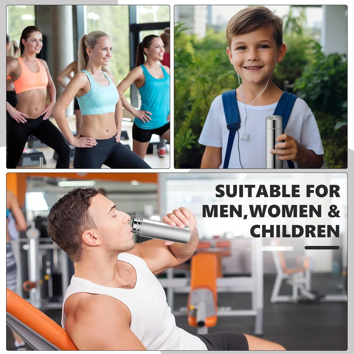 بطری آب کوچک آزونه، بطری استیل عایق کوچک، 150 میلی لیتر، فلاسک استیل ضد نشت قابل استفاده مجدد با عایق خلاء، نوشیدنی را سرد و گرم برای کیف پول کودکان و زنان در کیف ناهار نگه می دارد