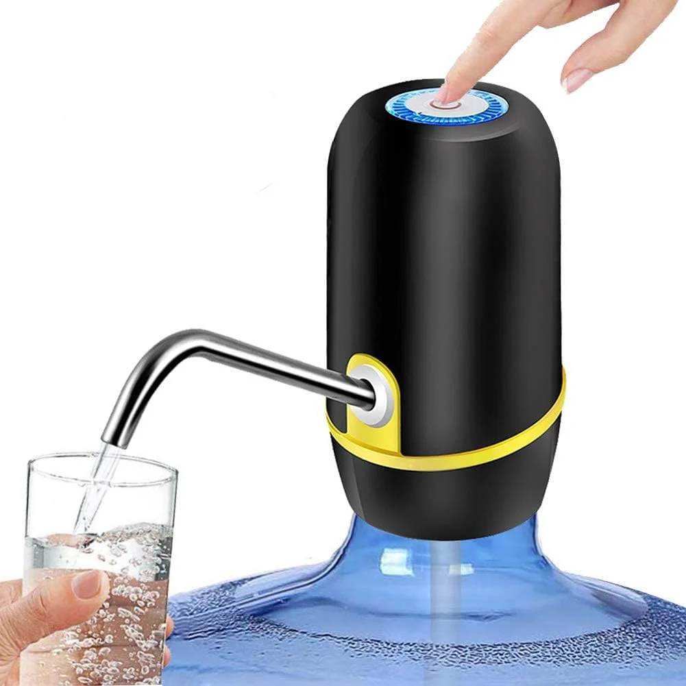 آبسردکن 5 گالن USonline911، پمپ برقی ارتقا یافته 2020، پمپ آب آشامیدنی اتوماتیک شارژ USB برای گالن های 2-5، بطری قابل حمل برای خانه، دفتر، فعالیت های خارج از منزل