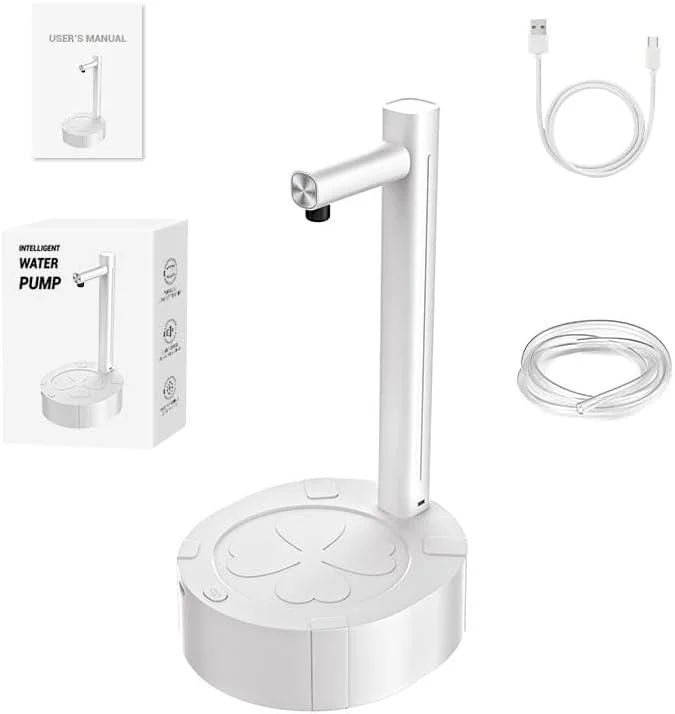 پمپ آب آشامیدنی کوچک برقی قابل حمل VERSENT، دستگاه پخش کننده آب قابل شارژ با شلنگ و کابل USB