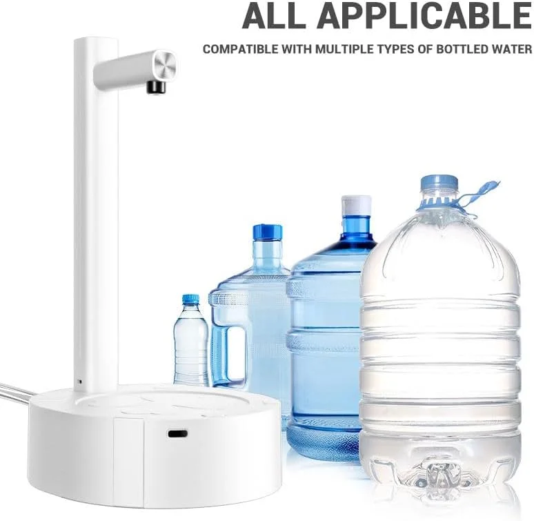 پمپ آب آشامیدنی کوچک برقی قابل حمل VERSENT، دستگاه پخش کننده آب قابل شارژ با شلنگ و کابل USB