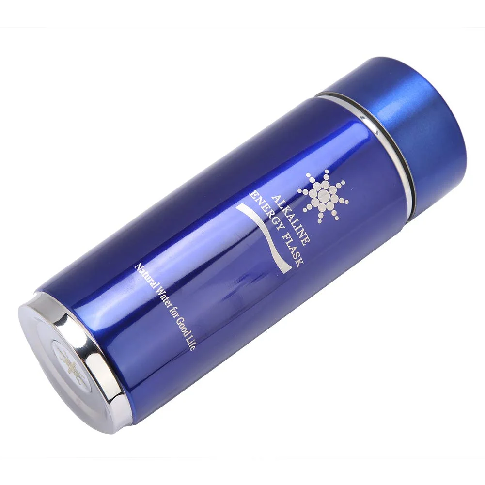 بطری آب قلیایی استیل F&Y: فلاسک یونیزه کننده انرژی زیستی نانو قابل حمل برای نوشیدن، افزایش سطح pH، ایده آل برای مسافرت و باشگاه (آبی)