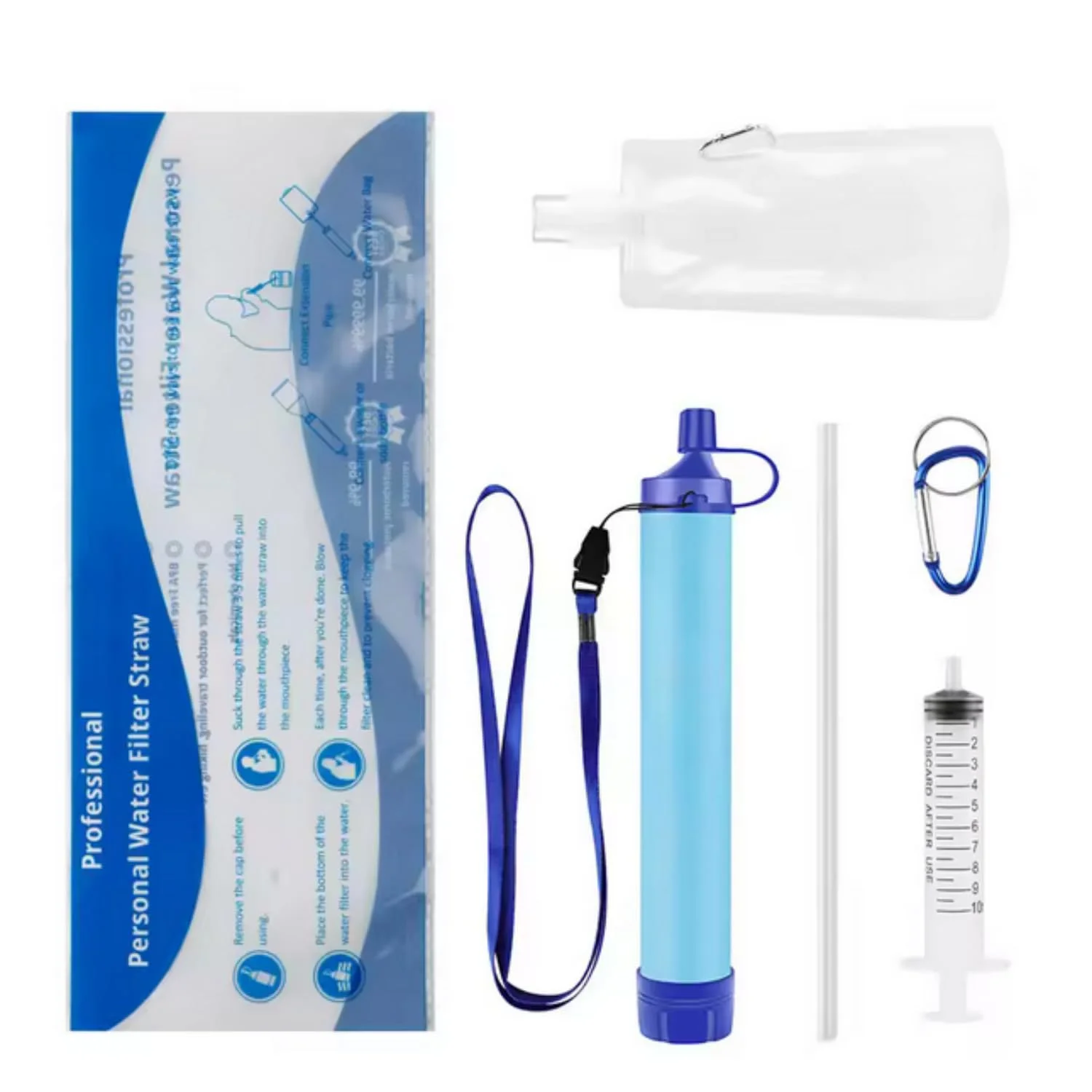 نی تصفیه آب شخصی SKEIDO، نی تصفیه آب کوچک، آمادگی اضطراری، تجهیزات بقای اضطراری قابل حمل، فیلتر آب شخصی برای پیاده روی، کمپینگ و مسافرت نی تصفیه آب شخصی SKEIDO، نی تصفیه آب کوچک، آمادگی اضطراری، تجهیزات بقای اضطراری قابل حمل، فیلتر آب شخصی برای پیاده روی، کمپینگ و مسافرت