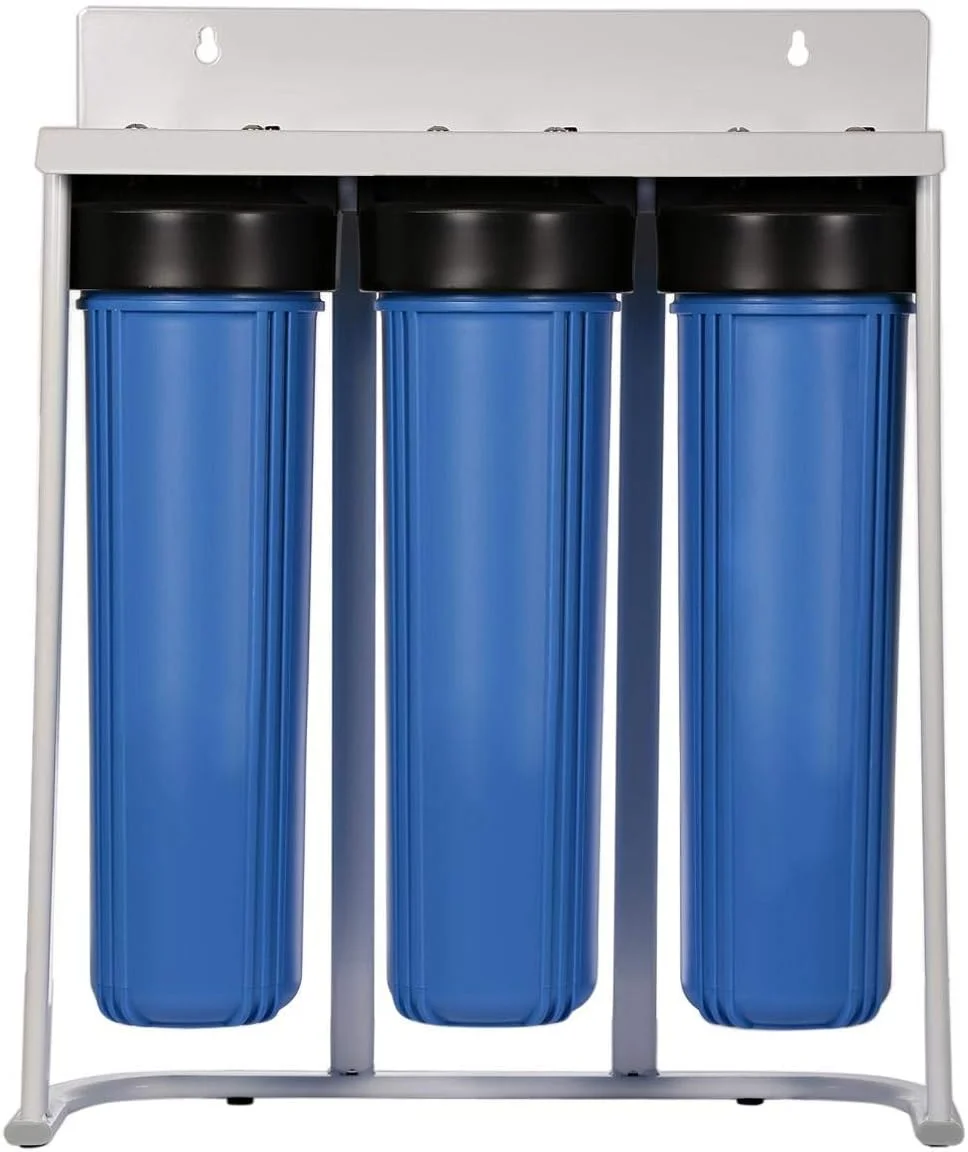 دستگاه تصفیه آب سه مرحله ای با فیلتر، 20 اینچ در 4.5 اینچ دستگاه تصفیه آب سه مرحله ای با فیلتر، 20 اینچ در 4.5 اینچ
