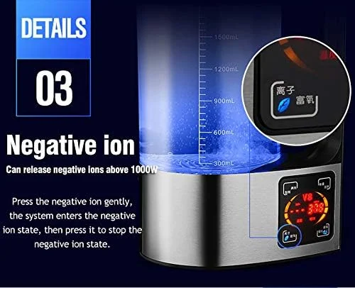 دستگاه تولید آب هیدروژنه ST-JK، بطری یونیزه قلیایی قابل حمل، فنجان آب غنی از هیدروژن با آنتی اکسیدان فوق العاده، دستگاه الکترولیز یونیزه آب با ظرفیت بزرگ 2 لیتری دستگاه تولید آب هیدروژنه ST-JK، بطری یونیزه قلیایی قابل حمل، فنجان آب غنی از هیدروژن با آنتی اکسیدان فوق العاده، دستگاه الکترولیز یونیزه آب با ظرفیت بزرگ 2 لیتری