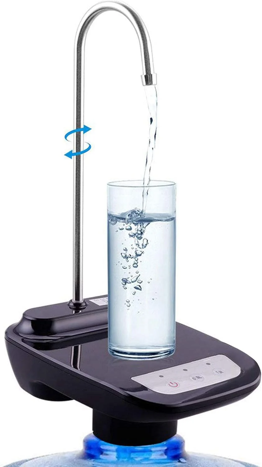 پمپ آب آشامیدنی روکومکو، پمپ آب اتوماتیک کم صدا با شارژ USB برای بطری های 2 تا 5 گالن، دستگاه پخش کننده آب بطری برقی قابل حمل برای آشپزخانه، خانه، دفتر، کمپ پمپ آب آشامیدنی روکومکو، پمپ آب اتوماتیک کم صدا با شارژ USB برای بطری های 2 تا 5 گالن، دستگاه پخش کننده آب بطری برقی قابل حمل برای آشپزخانه، خانه، دفتر، کمپ