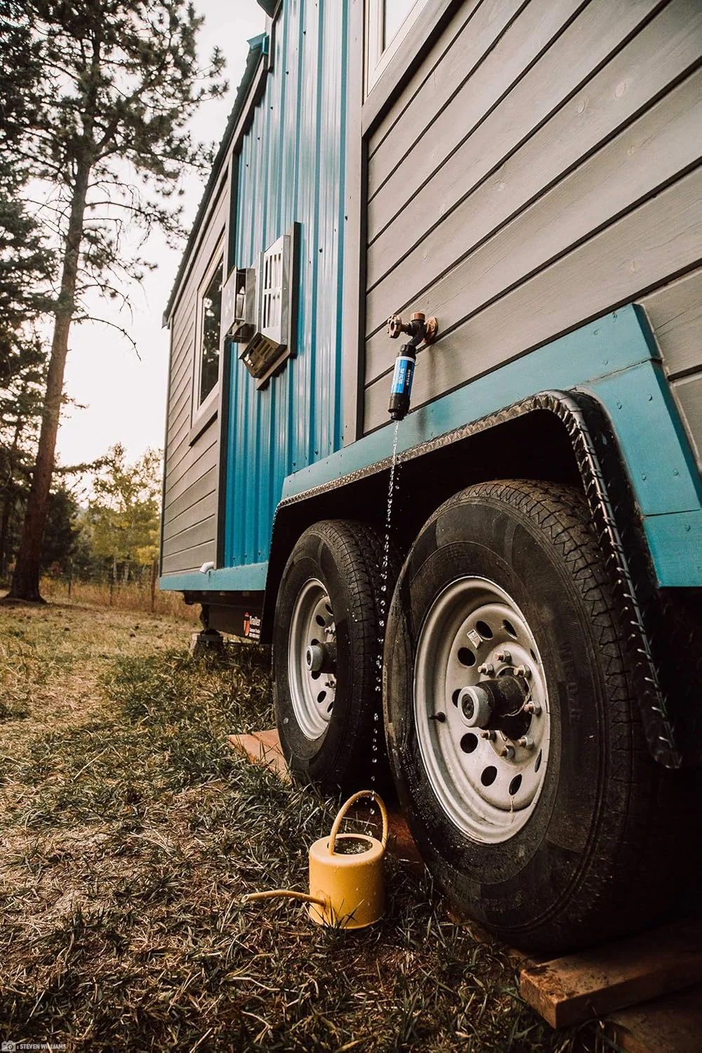 سیستم تصفیه آب شیر آب Sawyer Products SP134، مناسب برای شیرآلات و شیلنگ های آب، آبی (تک سایز)