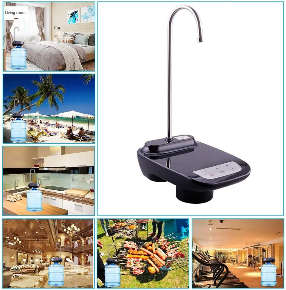 پمپ آب آشامیدنی روکومکو، پمپ آب اتوماتیک کم صدا با شارژ USB برای بطری های 2 تا 5 گالن، دستگاه پخش کننده آب بطری برقی قابل حمل برای آشپزخانه، خانه، دفتر، کمپ پمپ آب آشامیدنی روکومکو، پمپ آب اتوماتیک کم صدا با شارژ USB برای بطری های 2 تا 5 گالن، دستگاه پخش کننده آب بطری برقی قابل حمل برای آشپزخانه، خانه، دفتر، کمپ