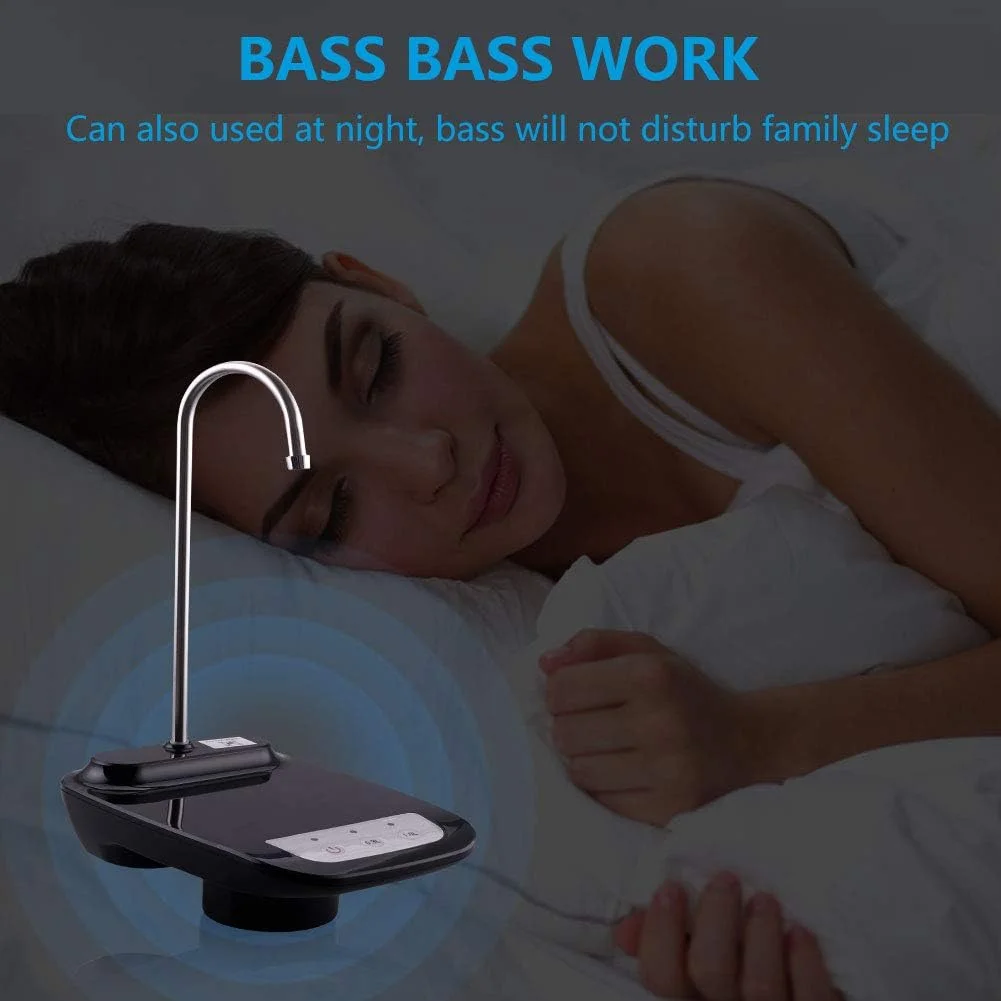 پمپ آب آشامیدنی روکومکو، پمپ آب اتوماتیک کم صدا با شارژ USB برای بطری های 2 تا 5 گالن، دستگاه پخش کننده آب بطری برقی قابل حمل برای آشپزخانه، خانه، دفتر، کمپ پمپ آب آشامیدنی روکومکو، پمپ آب اتوماتیک کم صدا با شارژ USB برای بطری های 2 تا 5 گالن، دستگاه پخش کننده آب بطری برقی قابل حمل برای آشپزخانه، خانه، دفتر، کمپ