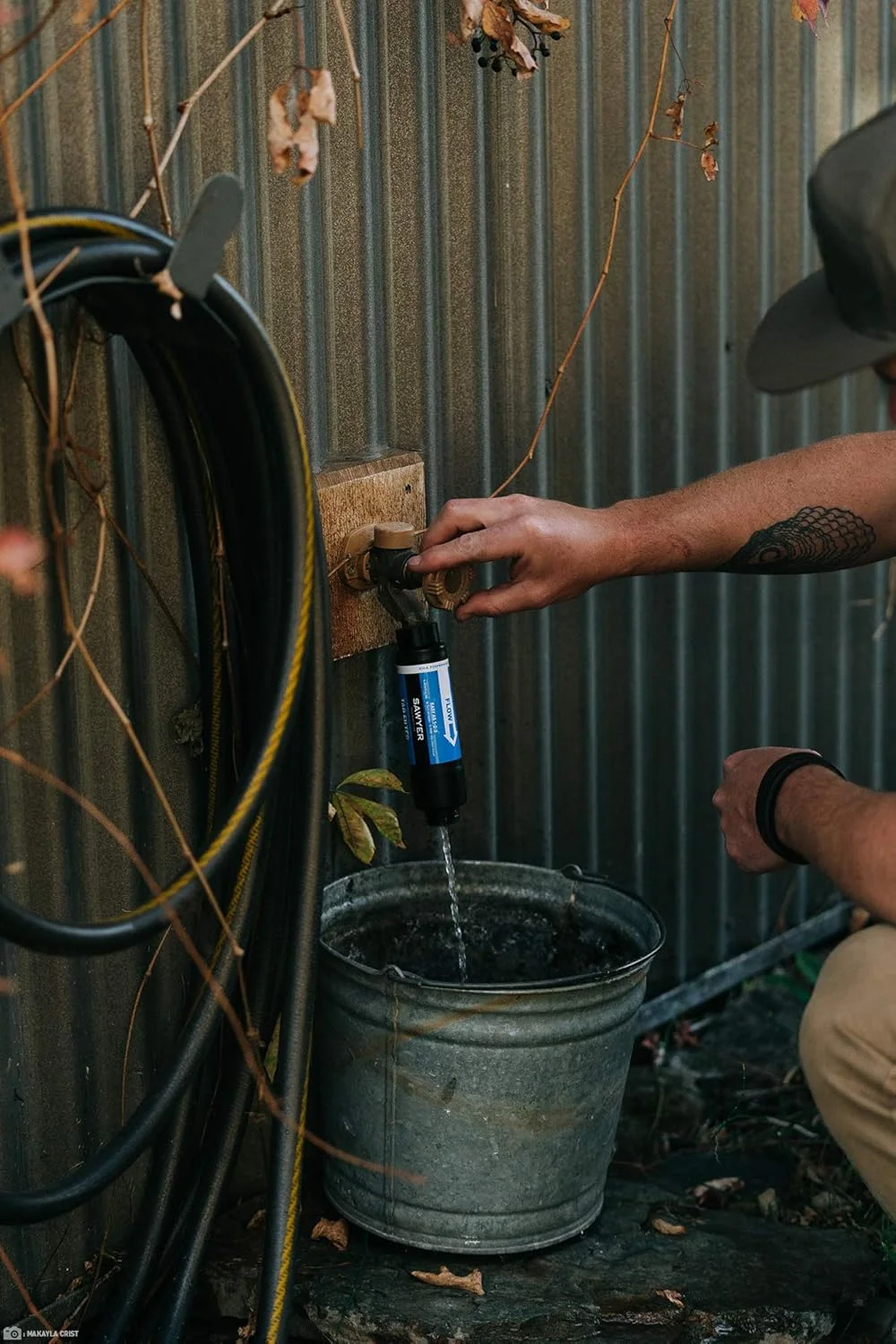 سیستم تصفیه آب شیر آب Sawyer Products SP134، مناسب برای شیرآلات و شیلنگ های آب، آبی (تک سایز)