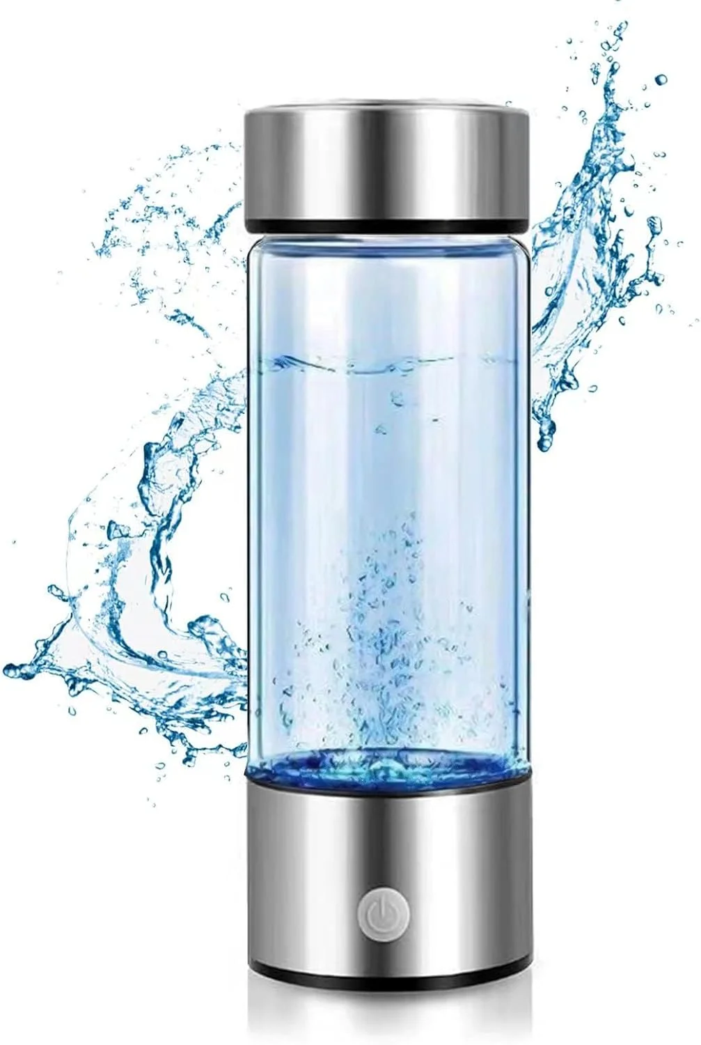 بطری قابل حمل تولید کننده آب هیدروژنه با فناوری SPE و PEM، تولید کننده یونیزه قلیایی USB قابل شارژ، بطری شیشه ای آب غنی از هیدروژن برای نوشیدن روزانه در خانه و تناسب اندام بطری قابل حمل تولید کننده آب هیدروژنه با فناوری SPE و PEM، تولید کننده یونیزه قلیایی USB قابل شارژ، بطری شیشه ای آب غنی از هیدروژن برای نوشیدن روزانه در خانه و تناسب اندام