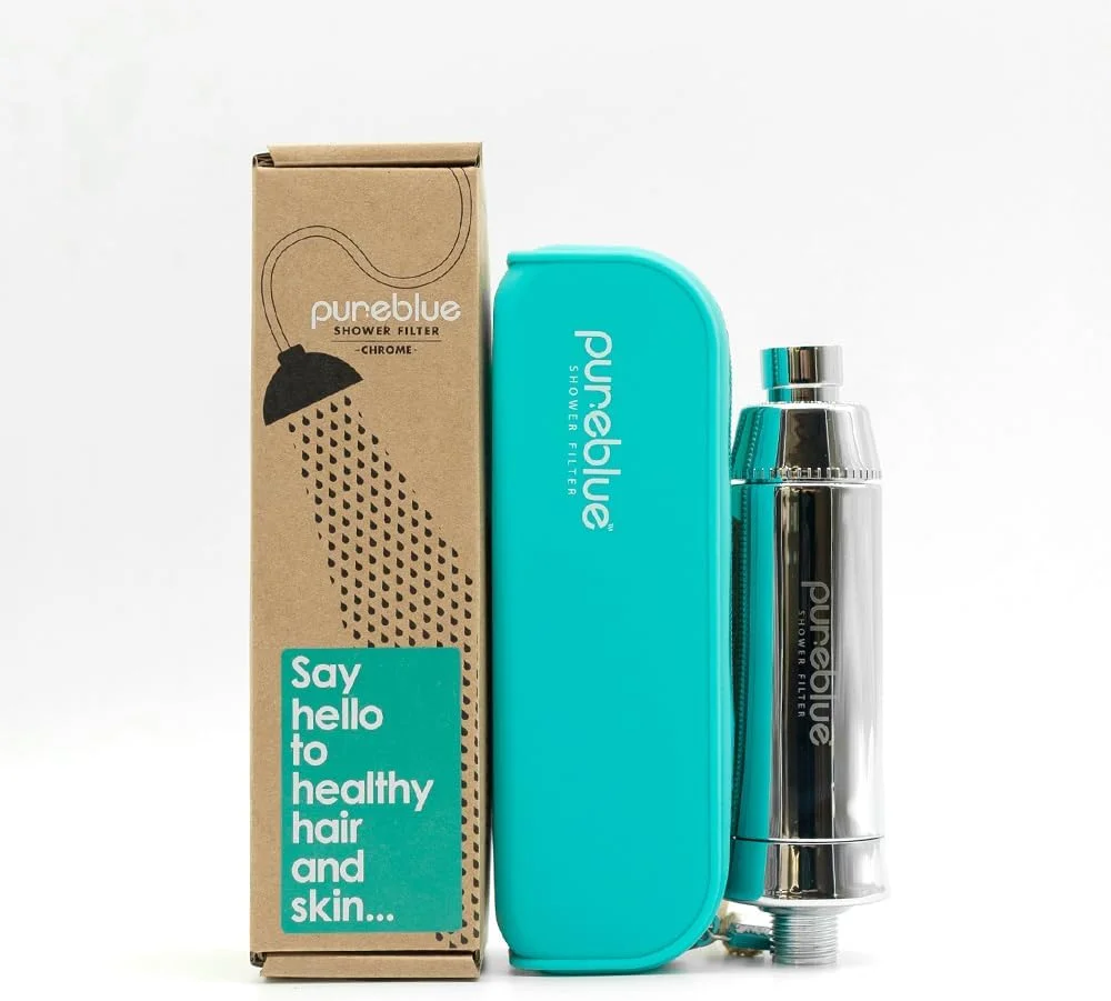 فیلتر دوش پیور بلو | حذف کلر، نرم کننده آب سخت، حفظ سلامت مو و پوست | روتین زیبایی خود را با فیلتر تصفیه آب KDF ما شروع کنید - کروم فیلتر دوش پیور بلو | حذف کلر، نرم کننده آب سخت، حفظ سلامت مو و پوست | روتین زیبایی خود را با فیلتر تصفیه آب KDF ما شروع کنید - کروم