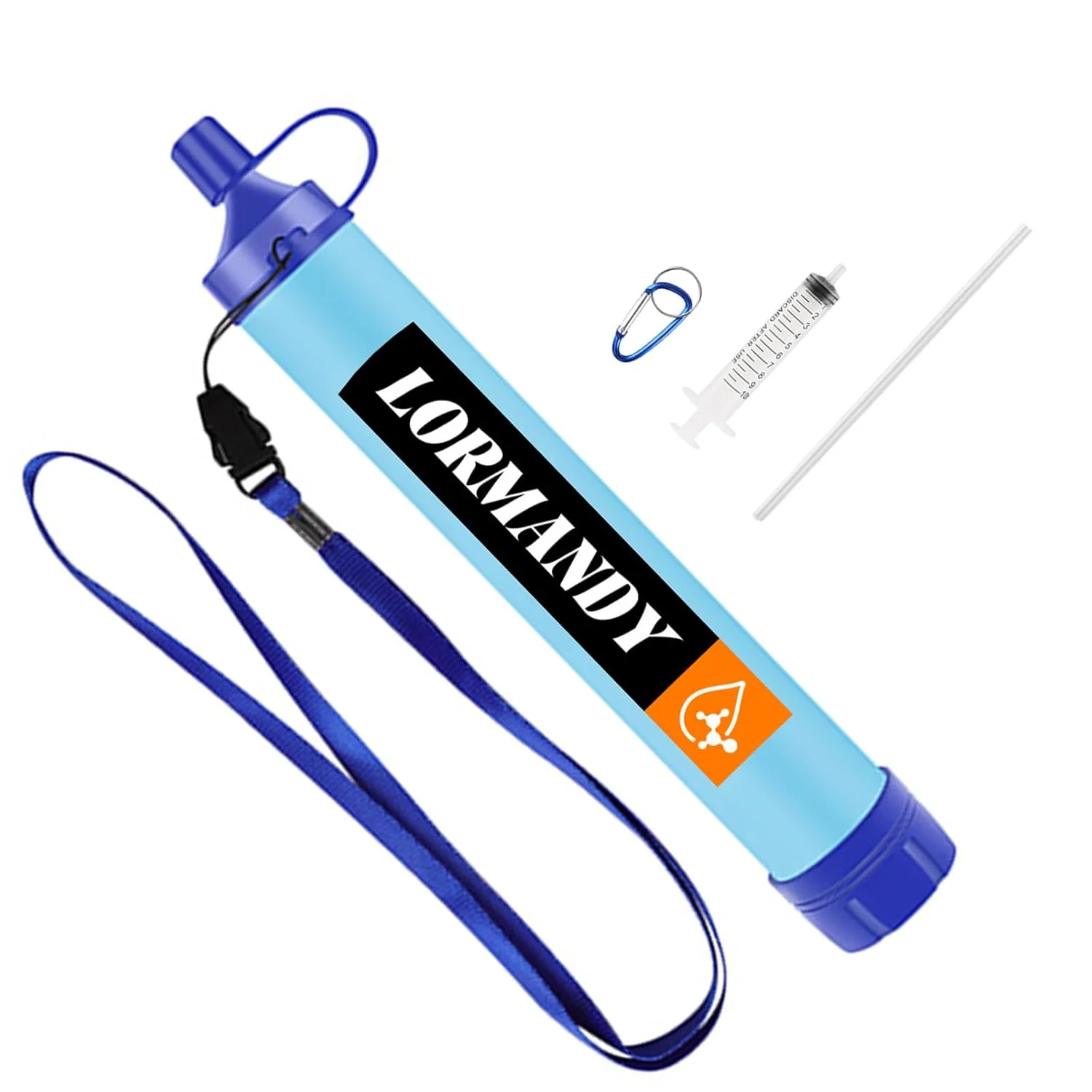 فیلتر آب قابل حمل، سیستم تصفیه آب نی کوچک شخصی در فضای باز، تجهیزات بقا اضطراری برای لوازم جانبی کمپینگ پیاده روی مسافرت ماهیگیری آمادگی اضطراری (آبی) فیلتر آب قابل حمل، سیستم تصفیه آب نی کوچک شخصی در فضای باز، تجهیزات بقا اضطراری برای لوازم جانبی کمپینگ پیاده روی مسافرت ماهیگیری آمادگی اضطراری (آبی)