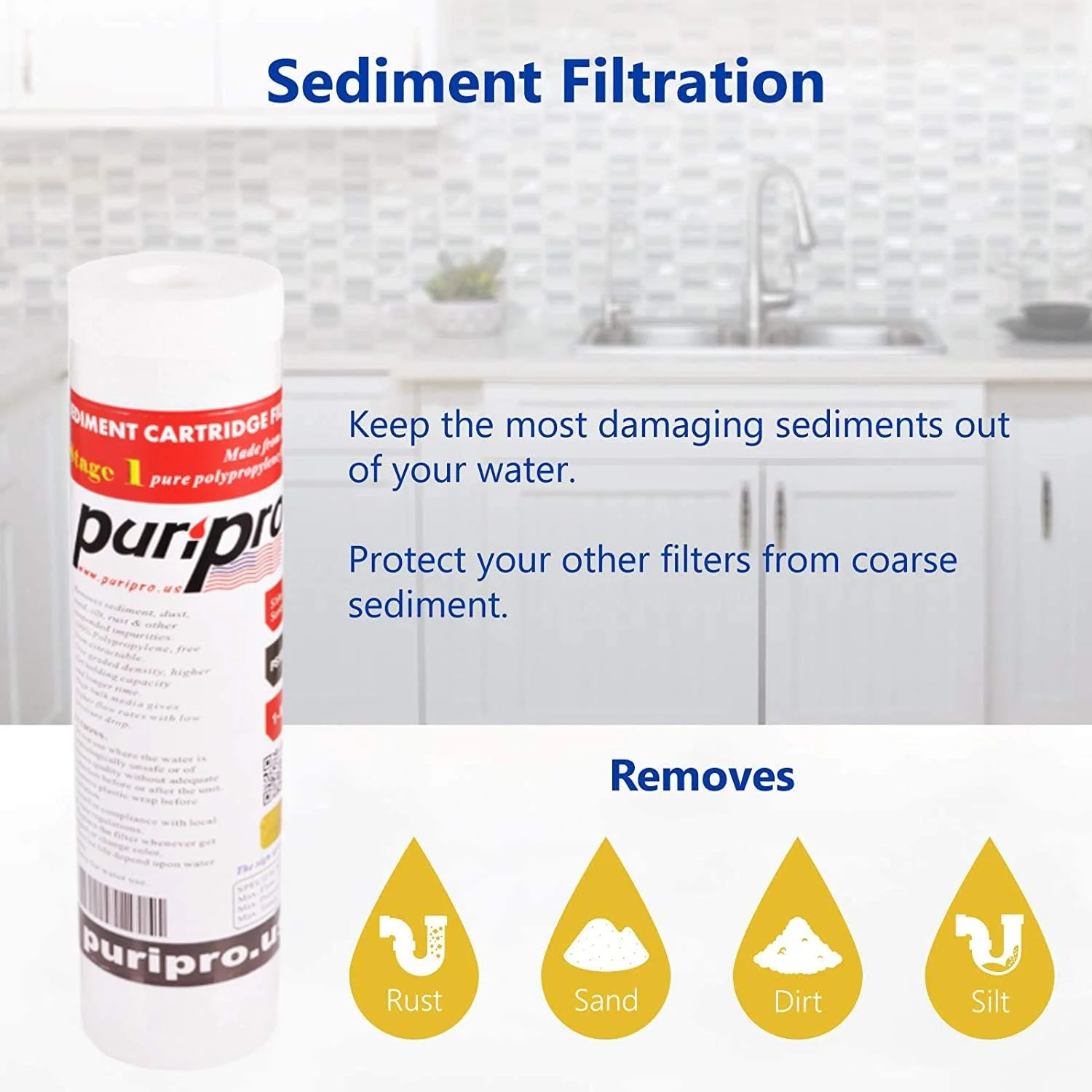 سیستم تصفیه آب آشامیدنی پوری پرو - تصفیه کننده آب برای آب شهری - حذف تمام ناخالصی ها از آب (فیلتر سه گانه) سیستم تصفیه آب آشامیدنی پوری پرو - تصفیه کننده آب برای آب شهری - حذف تمام ناخالصی ها از آب (فیلتر سه گانه)