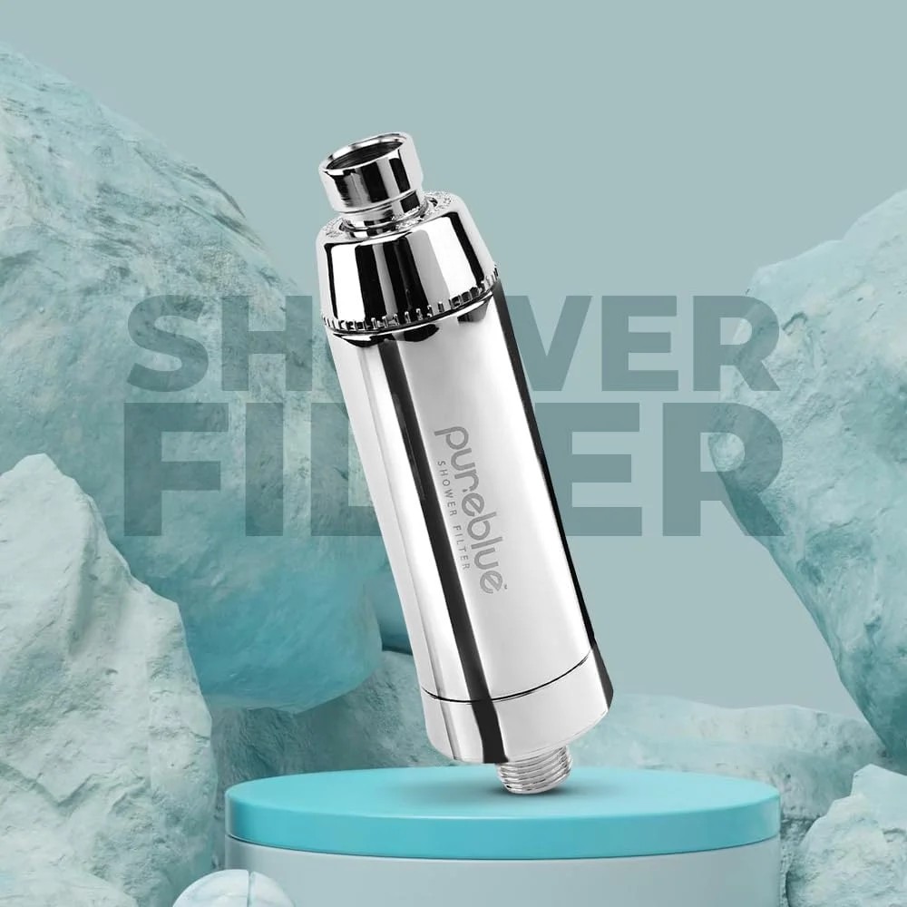 فیلتر دوش پیور بلو | حذف کلر، نرم کننده آب سخت، حفظ سلامت مو و پوست | روتین زیبایی خود را با فیلتر تصفیه آب KDF ما شروع کنید - کروم فیلتر دوش پیور بلو | حذف کلر، نرم کننده آب سخت، حفظ سلامت مو و پوست | روتین زیبایی خود را با فیلتر تصفیه آب KDF ما شروع کنید - کروم