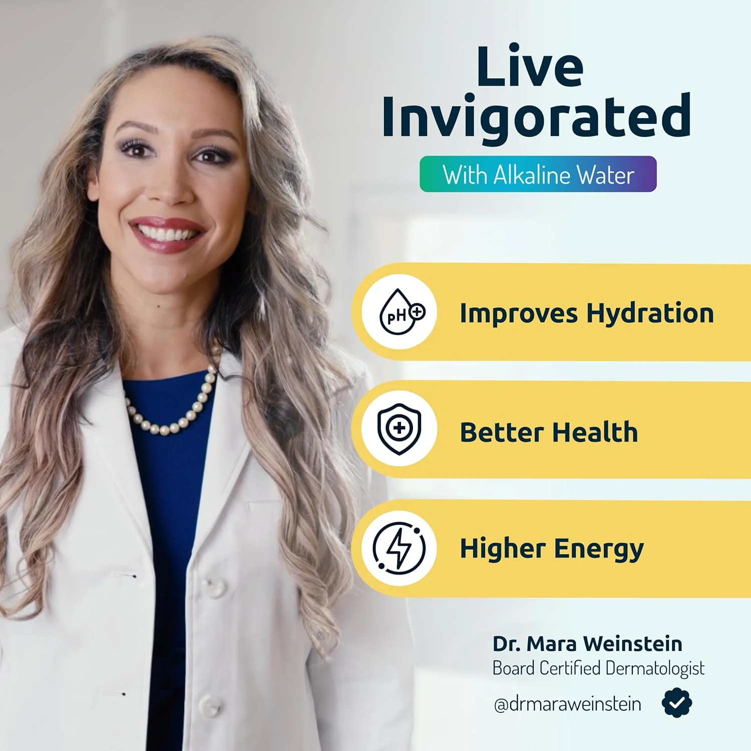 فیلتر آب قلیایی PH001 - فیلتر آب جایگزین از Invigorated Water - کارتریج فیلتر آب یونیزه - برای پارچ، یونیزر، تصفیه کننده Invigorated Living، ظرفیت 360 لیتر (بسته 3 عددی)