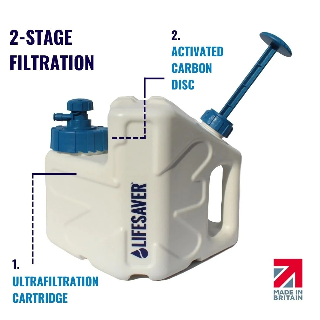 فیلتر آب قابل حمل LifeSaver Cube - تصفیه کننده قابل حمل 5 لیتری برای سفرهای طولانی و تامین آب اضطراری، تصفیه 5000 لیتر، استفاده آسان، لوازم ضروری سفر خانوادگی، حذف 99.99٪ ویروس ها و باکتری ها فیلتر آب قابل حمل LifeSaver Cube - تصفیه کننده قابل حمل 5 لیتری برای سفرهای طولانی و تامین آب اضطراری، تصفیه 5000 لیتر، استفاده آسان، لوازم ضروری سفر خانوادگی، حذف 99.99٪ ویروس ها و باکتری ها