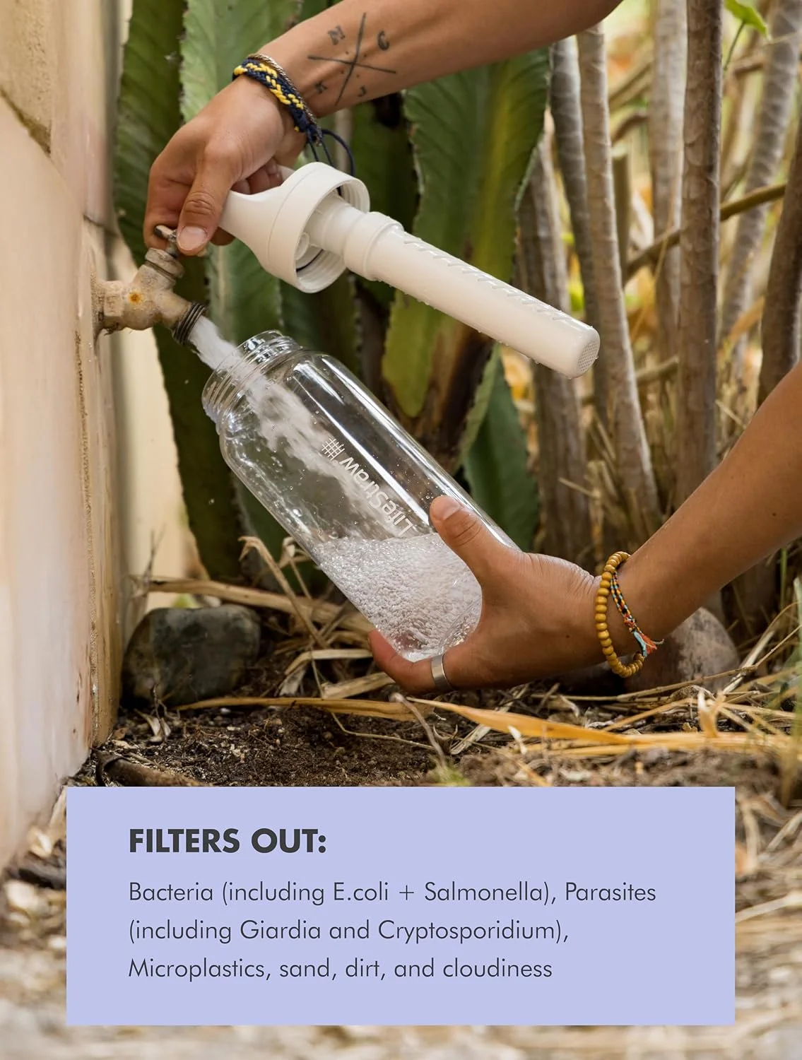 بطری تصفیه آب LifeStraw Go Series - بدون BPA، مناسب سفر و استفاده روزمره، حذف باکتری ها، انگل ها و میکروپلاستیک ها، بهبود طعم، 1 لیتر، دریای اژه بطری تصفیه آب LifeStraw Go Series - بدون BPA، مناسب سفر و استفاده روزمره، حذف باکتری ها، انگل ها و میکروپلاستیک ها، بهبود طعم، 1 لیتر، دریای اژه