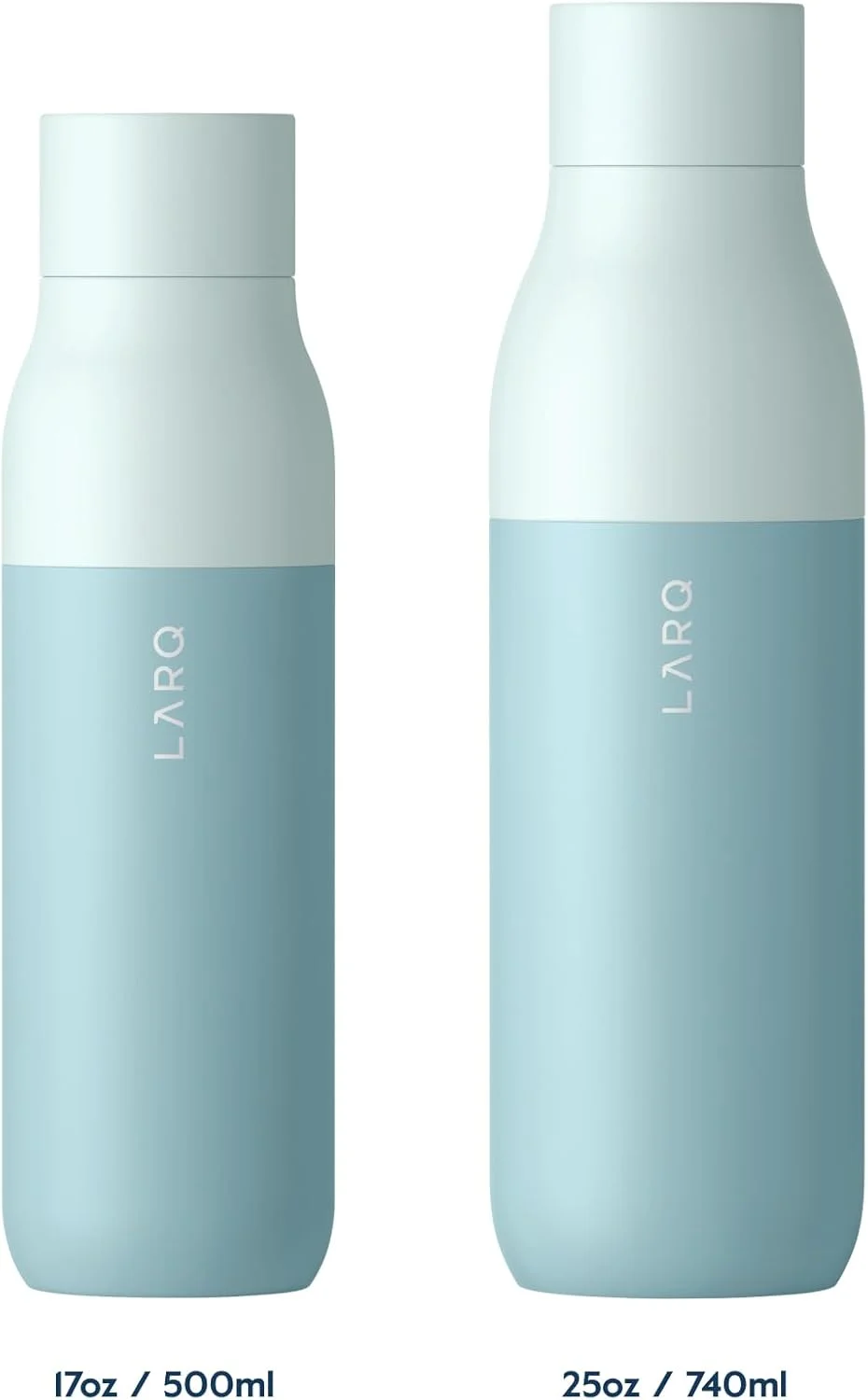 LARQ Bottle - Self-Cleaning Water Bottle and Water Purification System, Seaside Mint (25oz / 740ml) LARQ Bottle - Self-Cleaning Water Bottle and Water Purification System, Seaside Mint (25oz / 740ml)