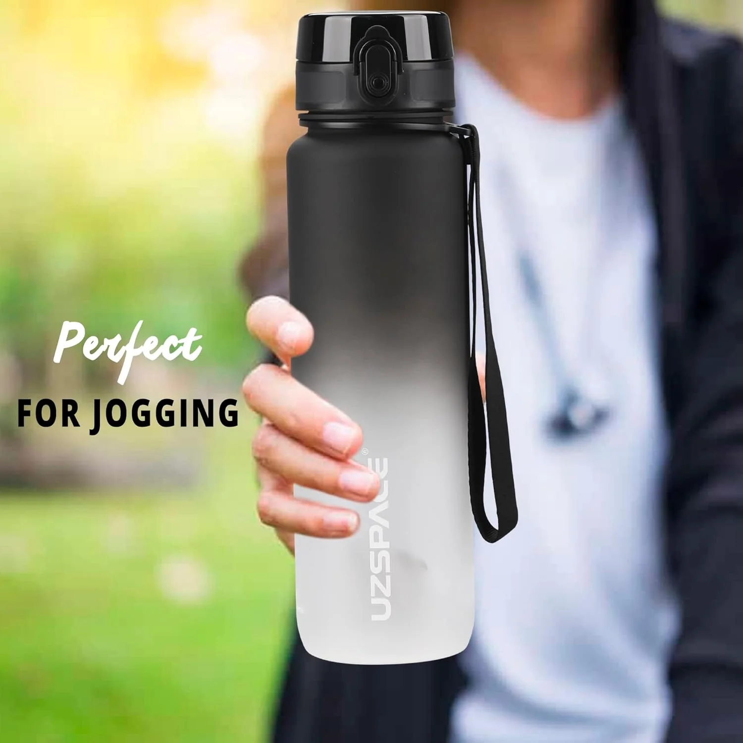 بطری آب ورزشی نشکن تریتان بدون BPA با نشانگر زمانی انگیزشی | بطری آب مناسب یوگا، باشگاه و دویدن (350ml-500ml-1000ml) برای کودکان و بزرگسالان با قفل تک کلیکی بطری آب ورزشی نشکن تریتان بدون BPA با نشانگر زمانی انگیزشی | بطری آب مناسب یوگا، باشگاه و دویدن (350ml-500ml-1000ml) برای کودکان و بزرگسالان با قفل تک کلیکی