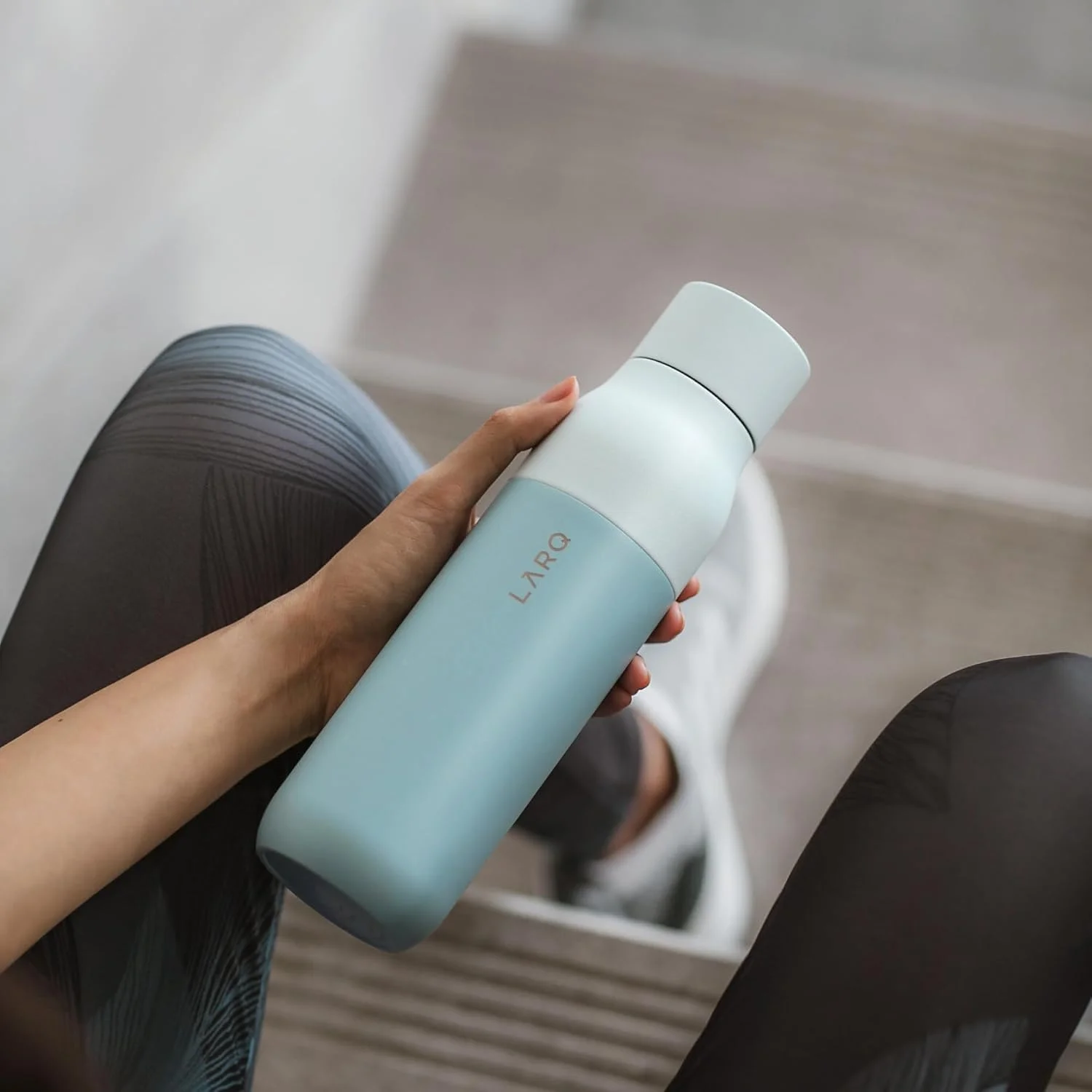 LARQ Bottle - Self-Cleaning Water Bottle and Water Purification System, Seaside Mint (25oz / 740ml) LARQ Bottle - Self-Cleaning Water Bottle and Water Purification System, Seaside Mint (25oz / 740ml)
