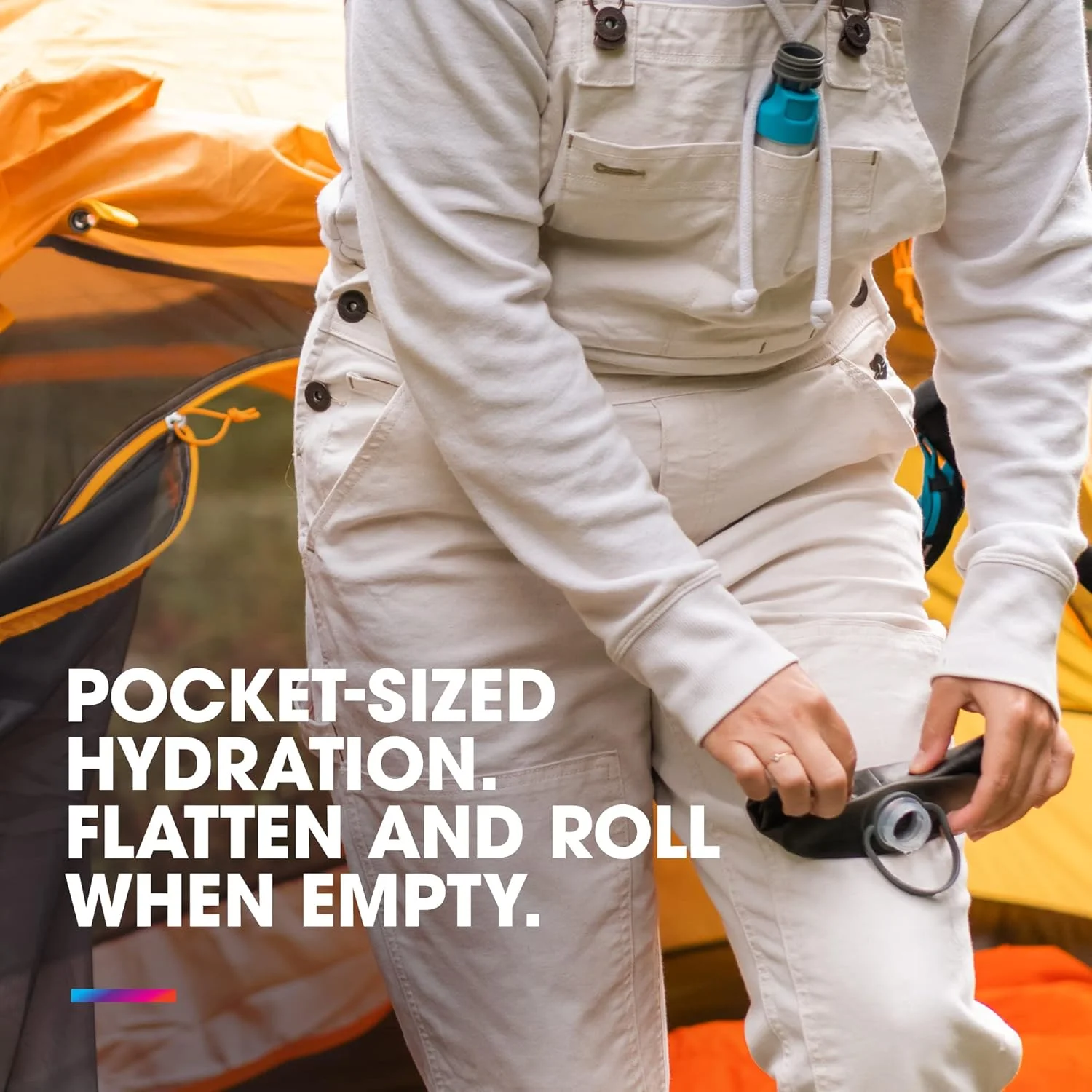 بطری آب تاشو Hydrapak Stow - (500 میلی لیتر/17 اونس) - فوق سبک و قابل حمل، کیسه فشاری، درب آسان بازشو، بدون BPA - خاکستری ماموت بطری آب تاشو Hydrapak Stow - (500 میلی لیتر/17 اونس) - فوق سبک و قابل حمل، کیسه فشاری، درب آسان بازشو، بدون BPA - خاکستری ماموت