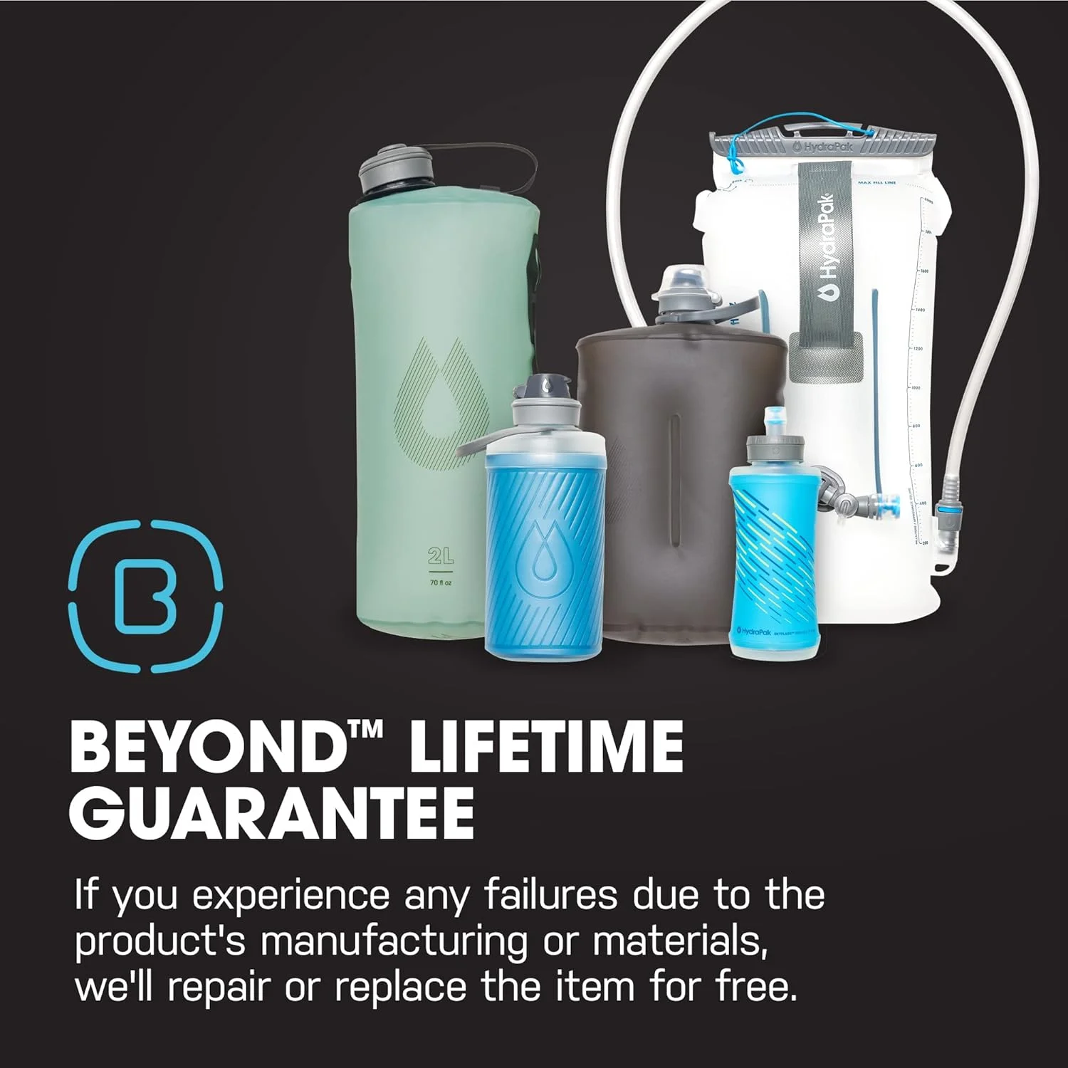 بطری آب تاشو Hydrapak Stow - (500 میلی لیتر/17 اونس) - فوق سبک و قابل حمل، کیسه فشاری، درب آسان بازشو، بدون BPA - خاکستری ماموت بطری آب تاشو Hydrapak Stow - (500 میلی لیتر/17 اونس) - فوق سبک و قابل حمل، کیسه فشاری، درب آسان بازشو، بدون BPA - خاکستری ماموت