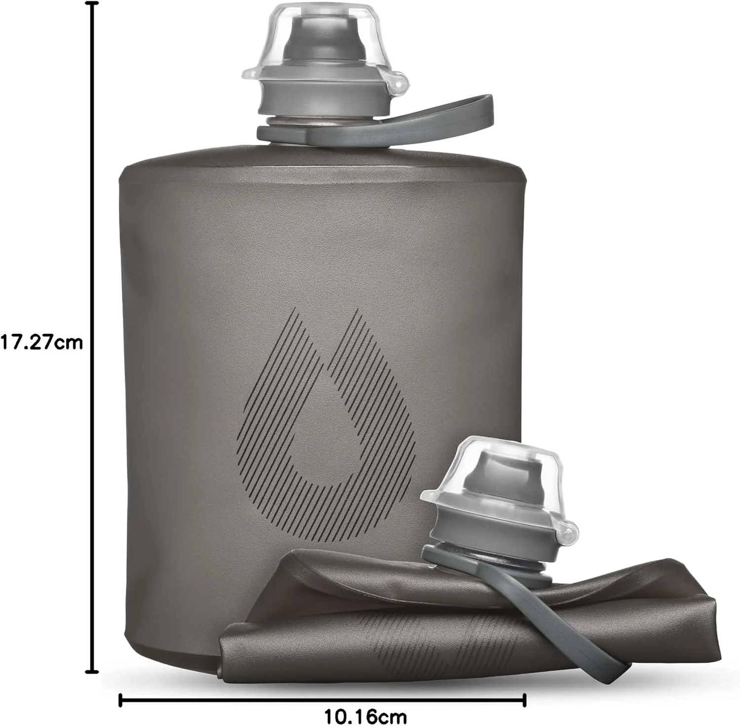 بطری آب تاشو Hydrapak Stow - (500 میلی لیتر/17 اونس) - فوق سبک و قابل حمل، کیسه فشاری، درب آسان بازشو، بدون BPA - خاکستری ماموت بطری آب تاشو Hydrapak Stow - (500 میلی لیتر/17 اونس) - فوق سبک و قابل حمل، کیسه فشاری، درب آسان بازشو، بدون BPA - خاکستری ماموت