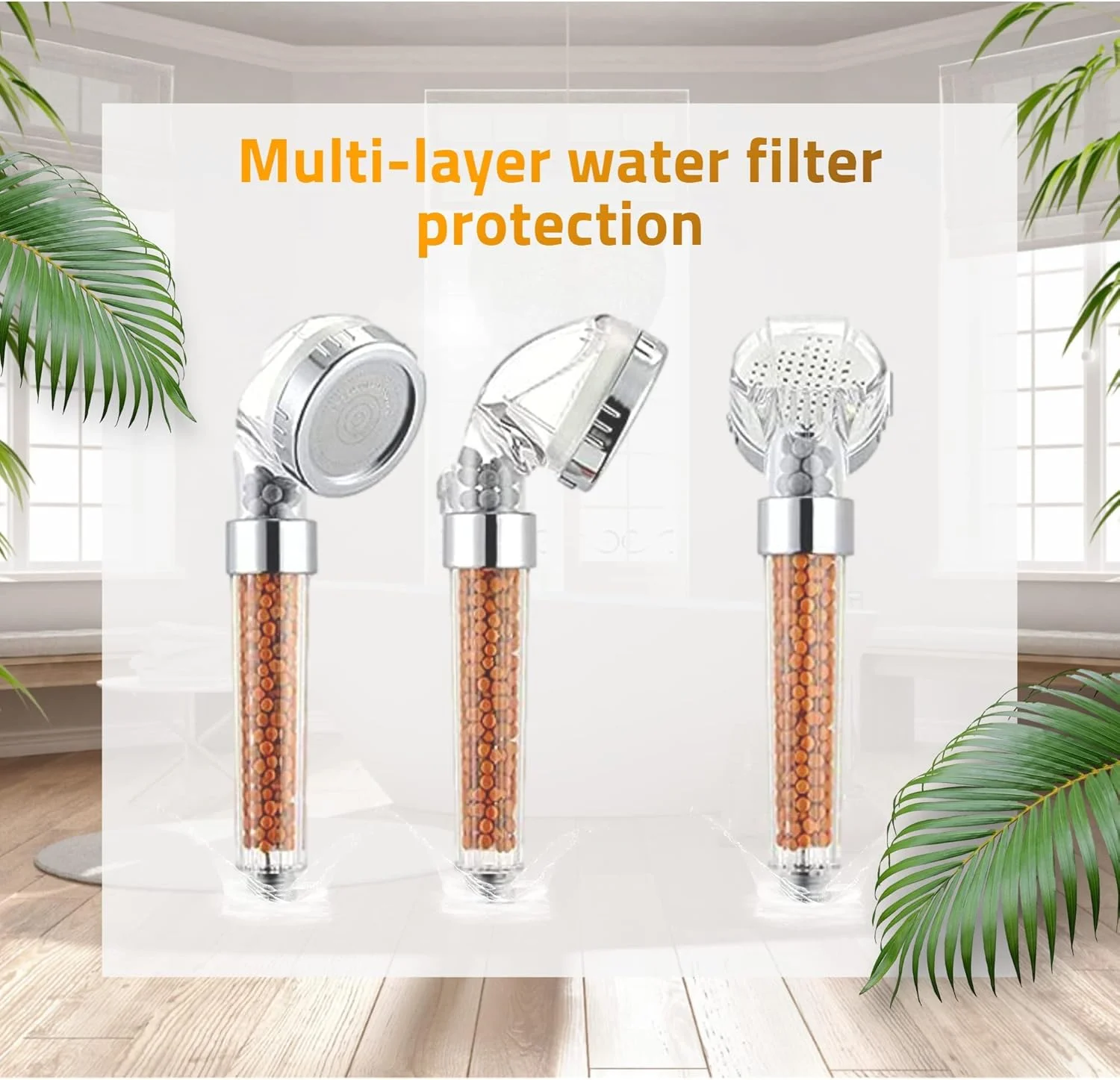 سردوش یونی - سردوش دستی صرفه جویی در آب با فشار بالا با فیلتراسیون چند لایه و حالت های قابل تنظیم دوش - همراه با فیلتر سردوش برای آب سخت با سنگ های فیلتراسیون آب سردوش یونی - سردوش دستی صرفه جویی در آب با فشار بالا با فیلتراسیون چند لایه و حالت های قابل تنظیم دوش - همراه با فیلتر سردوش برای آب سخت با سنگ های فیلتراسیون آب