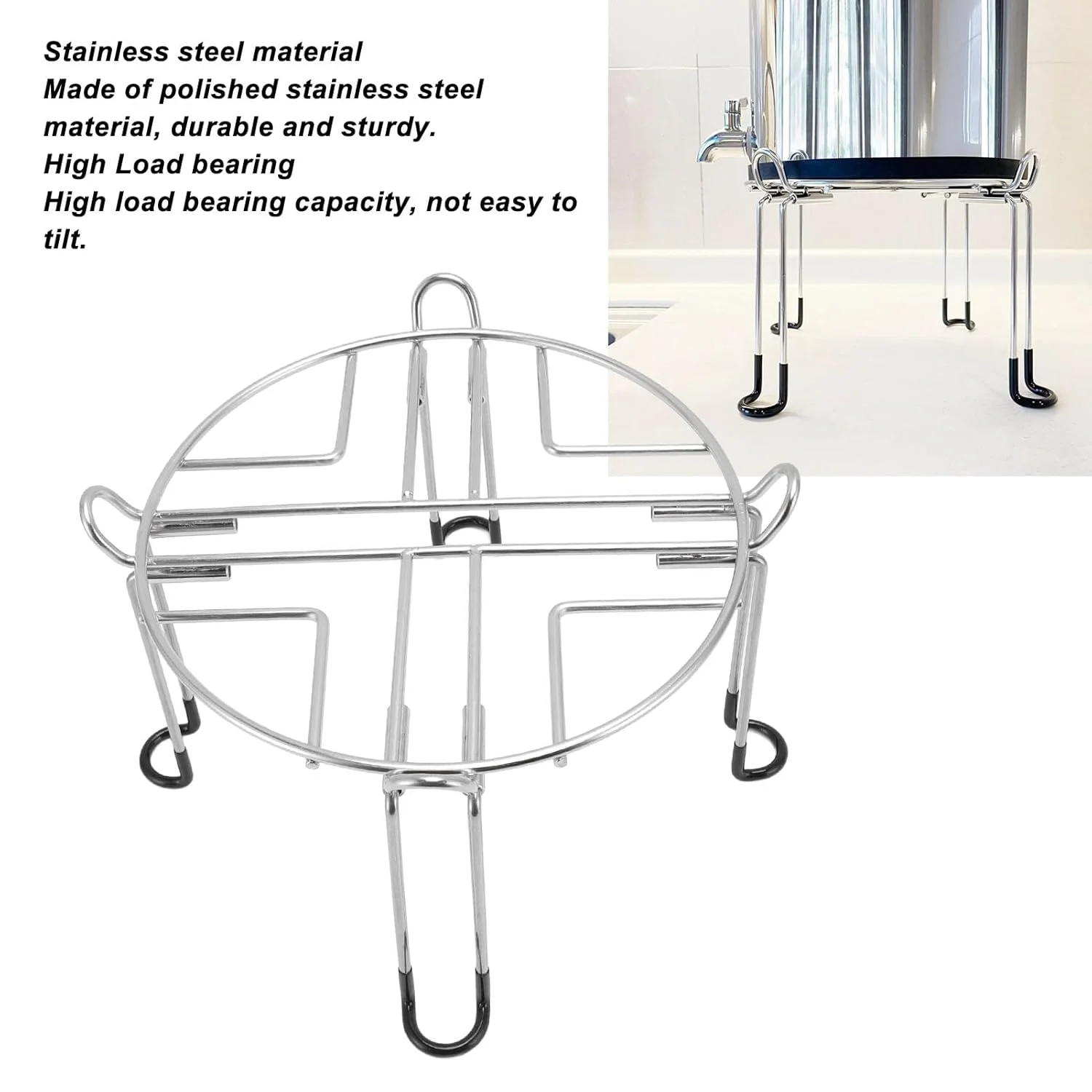 پایه فیلتر آب استیل ضد زنگ gernie، سازگار با Berkey Big، Travel، Royal، پایه های جداشدنی، نصب آسان، قابل حمل، محکم، قطر 9 اینچ، ارتفاع 6 اینچ پایه فیلتر آب استیل ضد زنگ gernie، سازگار با Berkey Big، Travel، Royal، پایه های جداشدنی، نصب آسان، قابل حمل، محکم، قطر 9 اینچ، ارتفاع 6 اینچ