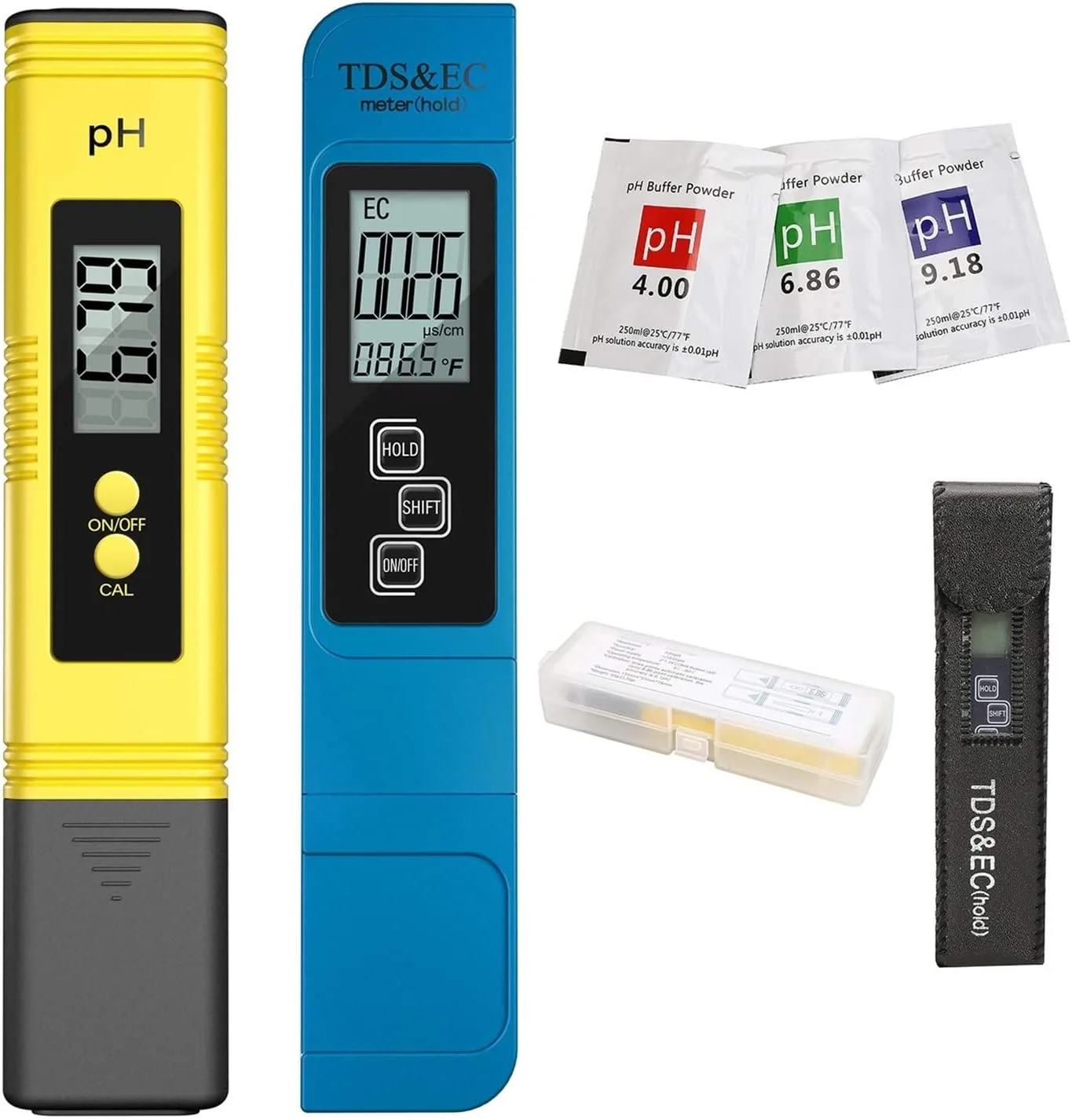 دستگاه سنجش کیفیت آب GOENN، قلم دیجیتال تست PH/TDS/EC، دماسنج، سنجش خلوص آب، فیلتر PPM، هیدروپونیک برای آکواریوم، استخر (PH EC متر به همراه جعبه) دستگاه سنجش کیفیت آب GOENN، قلم دیجیتال تست PH/TDS/EC، دماسنج، سنجش خلوص آب، فیلتر PPM، هیدروپونیک برای آکواریوم، استخر (PH EC متر به همراه جعبه)