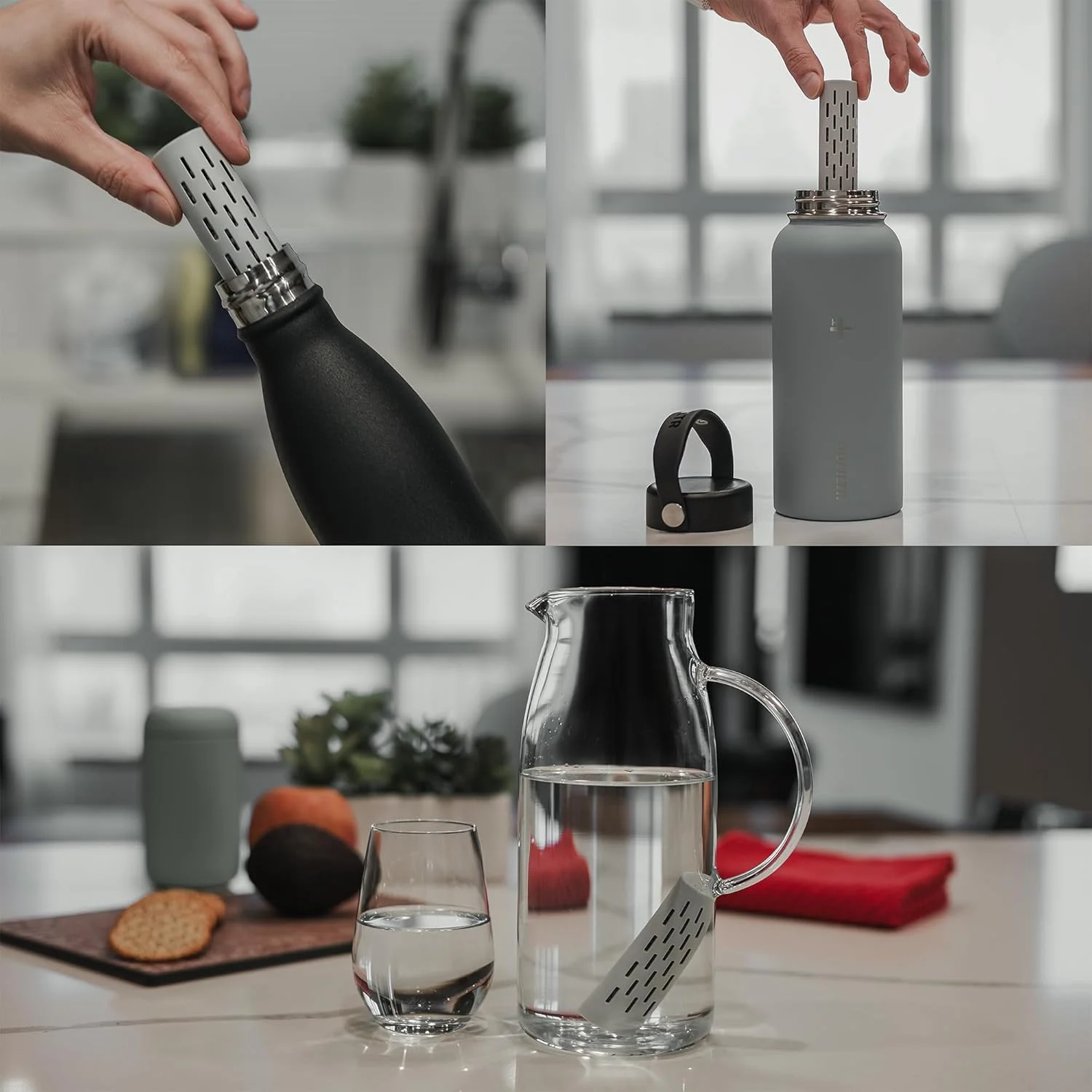 GOFILTR دستگاه تصفیه آب قلیایی - pH 9.5 + الکترولیت برای هر بطری/پارچ کوچک، 750 بار استفاده مجدد / 3 ماه، دستگاه تصفیه معدنی یونیزه (1 بسته) GOFILTR دستگاه تصفیه آب قلیایی - pH 9.5 + الکترولیت برای هر بطری/پارچ کوچک، 750 بار استفاده مجدد / 3 ماه، دستگاه تصفیه معدنی یونیزه (1 بسته)