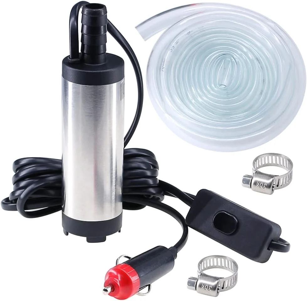 پمپ گازوئیل Govfrey، پمپ سوخت، پمپ انتقال آب روغن قابل حمل متصل به خودرو، پمپ نفت سفید کوچک با فیلتر جداشدنی و شلنگ 3 متری، برای کامیون کمپر ون کاروان موتورخانه (خروجی 12 ولت) پمپ گازوئیل Govfrey، پمپ سوخت، پمپ انتقال آب روغن قابل حمل متصل به خودرو، پمپ نفت سفید کوچک با فیلتر جداشدنی و شلنگ 3 متری، برای کامیون کمپر ون کاروان موتورخانه (خروجی 12 ولت)