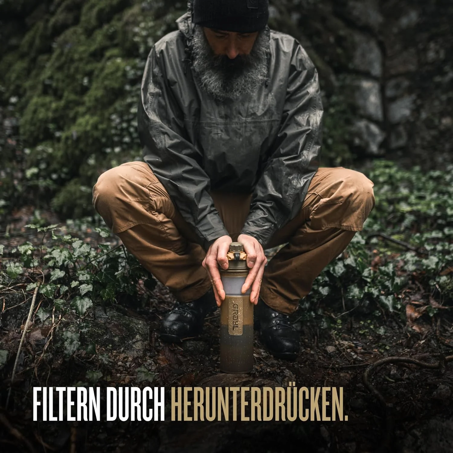 فیلتر آب آشامیدنی گریال GeoPress با ظرفیت 710 میلیلیتر مناسب فضای باز | حذف 99.99% از تمام باکتریها و ویروسها | ایدهآل برای کمپینگ، بقا و مسافرت (قهوهای کویوت) فیلتر آب آشامیدنی گریال GeoPress با ظرفیت 710 میلیلیتر مناسب فضای باز | حذف 99.99% از تمام باکتریها و ویروسها | ایدهآل برای کمپینگ، بقا و مسافرت (قهوهای کویوت)