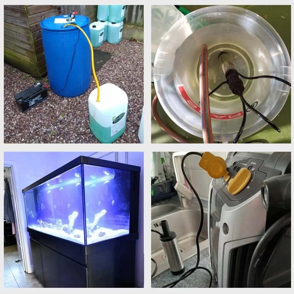 پمپ گازوئیل Govfrey، پمپ سوخت، پمپ انتقال آب روغن قابل حمل متصل به خودرو، پمپ نفت سفید کوچک با فیلتر جداشدنی و شلنگ 3 متری، برای کامیون کمپر ون کاروان موتورخانه (خروجی 12 ولت)