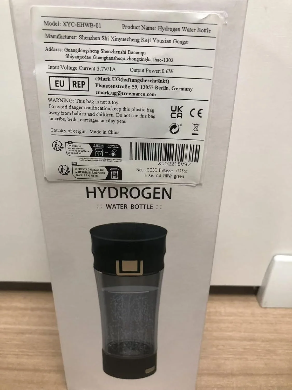 دستگاه تولید آب هیدروژنه قابل حمل GOSOIT Tritan، با تکنولوژی SPE و PEM، حجم 500 میلی لیتر، سبز مایل به سیاه دستگاه تولید آب هیدروژنه قابل حمل GOSOIT Tritan، با تکنولوژی SPE و PEM، حجم 500 میلی لیتر، سبز مایل به سیاه