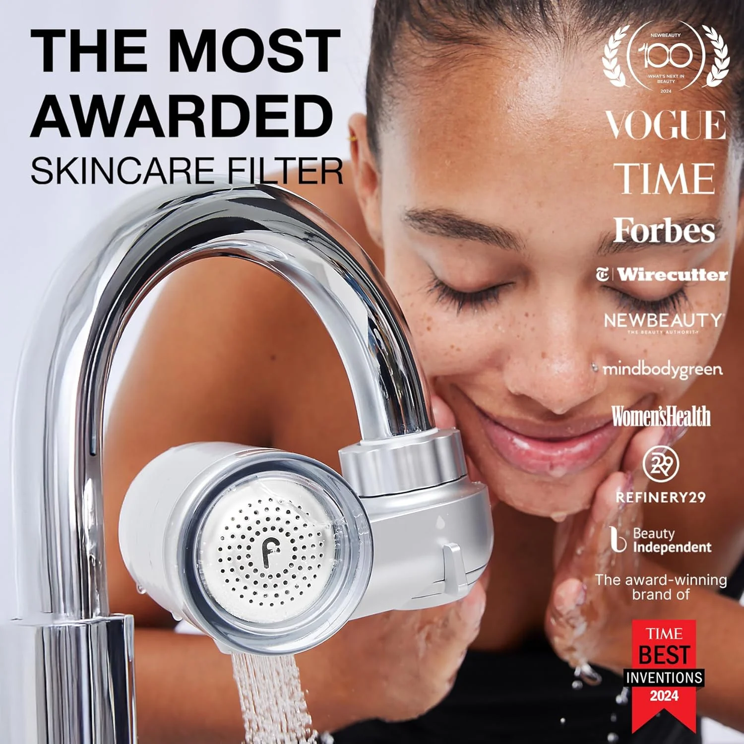 فیلتر مراقبت از پوست Filterbaby 2.0، فیلتر شیر آب سینک حمام، کیت استارتر تست شده بالینی، شامل 10 آداپتور شیر آب، فیلتر آب سینک برای محافظت از پوست (کروم) فیلتر مراقبت از پوست Filterbaby 2.0، فیلتر شیر آب سینک حمام، کیت استارتر تست شده بالینی، شامل 10 آداپتور شیر آب، فیلتر آب سینک برای محافظت از پوست (کروم)