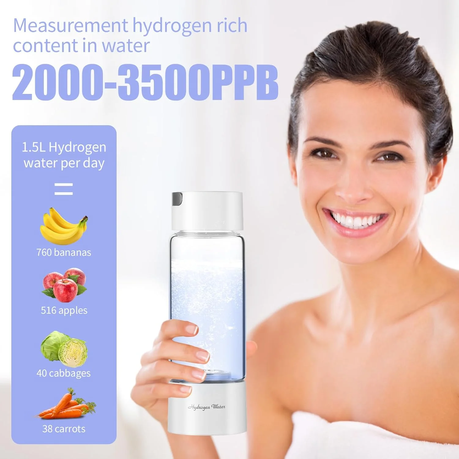 بطری آب هیدروژنه Echo Go نسخه ارتقا یافته، تولید کننده بطری آب هیدروژنه، لیوان آب غنی از H2 قابل حمل، همراه ایده آل شما برای یک سبک زندگی آگاهانه به سلامتی 380 میلی لیتر (سفید) بطری آب هیدروژنه Echo Go نسخه ارتقا یافته، تولید کننده بطری آب هیدروژنه، لیوان آب غنی از H2 قابل حمل، همراه ایده آل شما برای یک سبک زندگی آگاهانه به سلامتی 380 میلی لیتر (سفید)