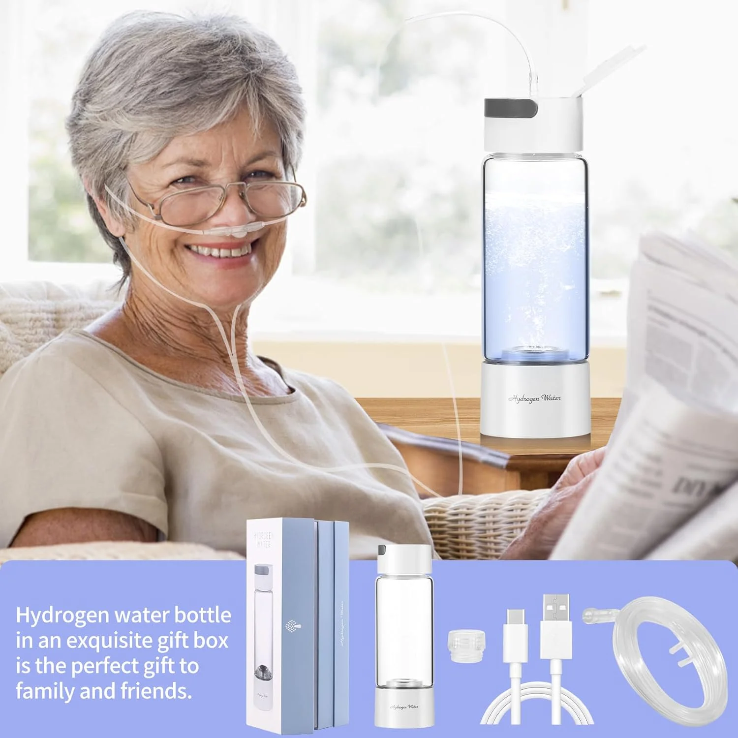 بطری آب هیدروژنه Echo Go نسخه ارتقا یافته، تولید کننده بطری آب هیدروژنه، لیوان آب غنی از H2 قابل حمل، همراه ایده آل شما برای یک سبک زندگی آگاهانه به سلامتی 380 میلی لیتر (سفید) بطری آب هیدروژنه Echo Go نسخه ارتقا یافته، تولید کننده بطری آب هیدروژنه، لیوان آب غنی از H2 قابل حمل، همراه ایده آل شما برای یک سبک زندگی آگاهانه به سلامتی 380 میلی لیتر (سفید)