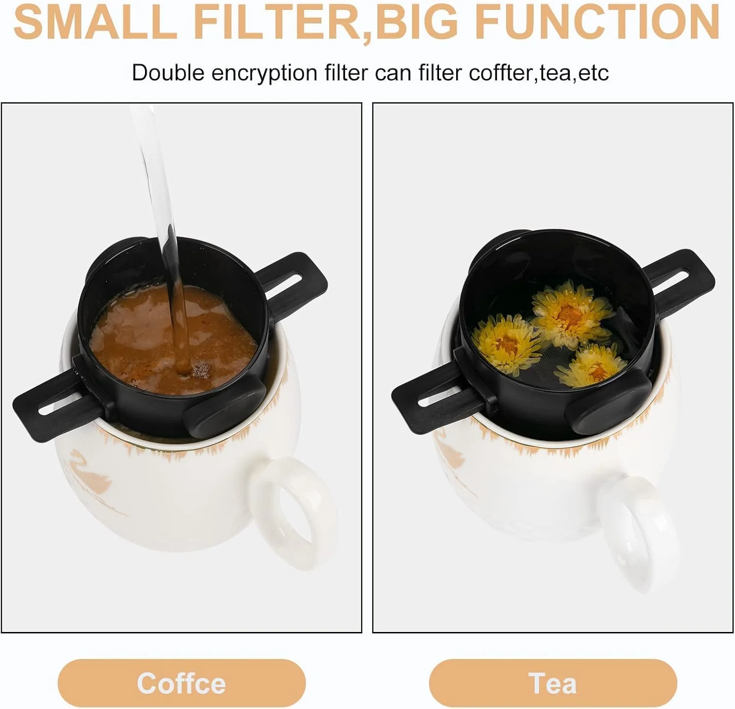 Defsedar Pour Over Coffee Maker, Portable Stainless Steel Reusable Coffee Filter, Mini Collapsible Paperless Single Serve 1 Cup Coffee Dripper Cup Easy To Clean For Travel Camping